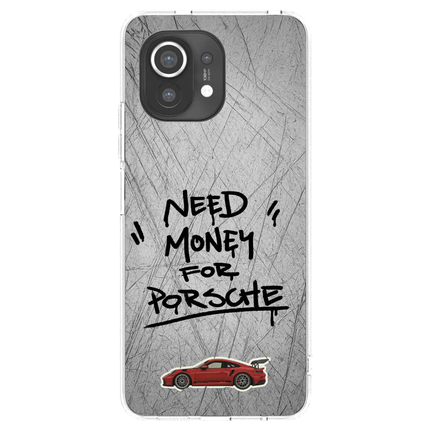 Picasee silikonski prozorni ovitek za Xiaomi Mi 11 - Grey Drift