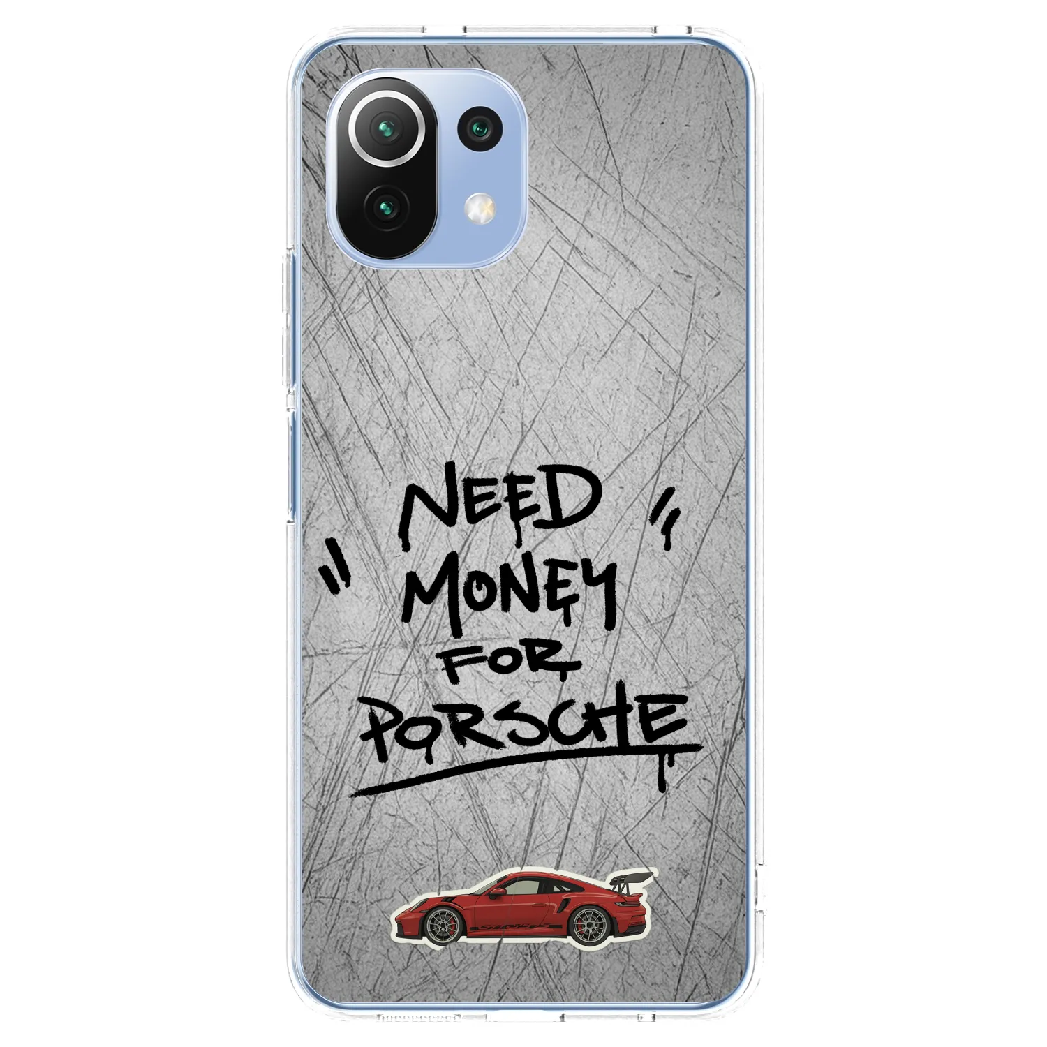 Picasee silikonski prozorni ovitek za Xiaomi Mi 11 Lite - Grey Drift