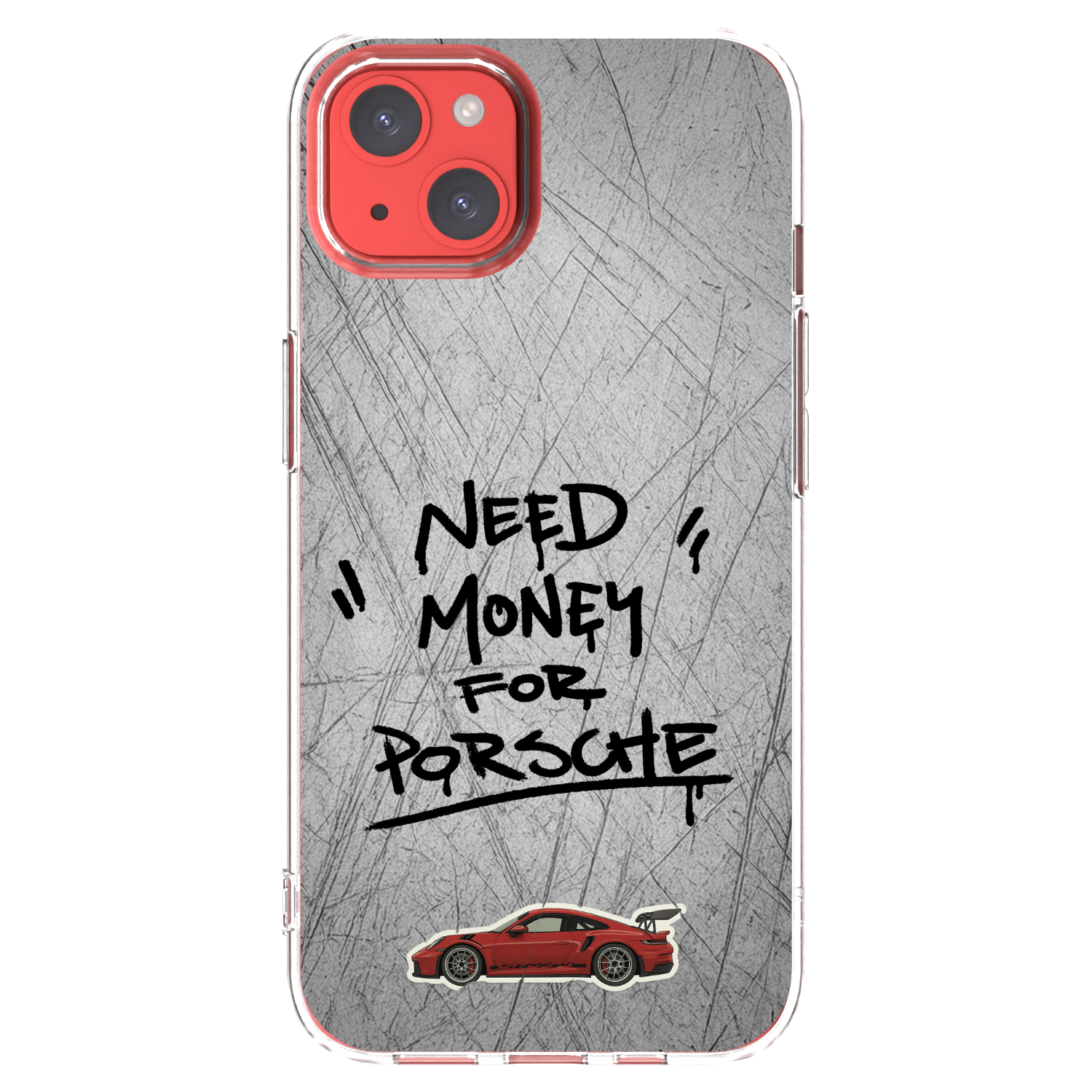 Picasee silikonski prozorni ovitek za Apple iPhone 13 - Grey Drift