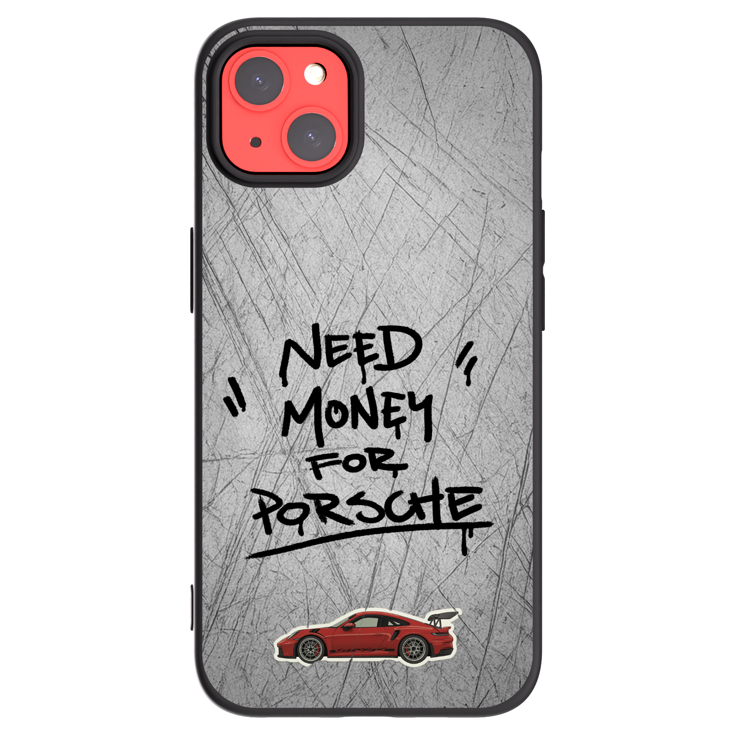 Picasee silikonski črni ovitek za Apple iPhone 13 - Grey Drift