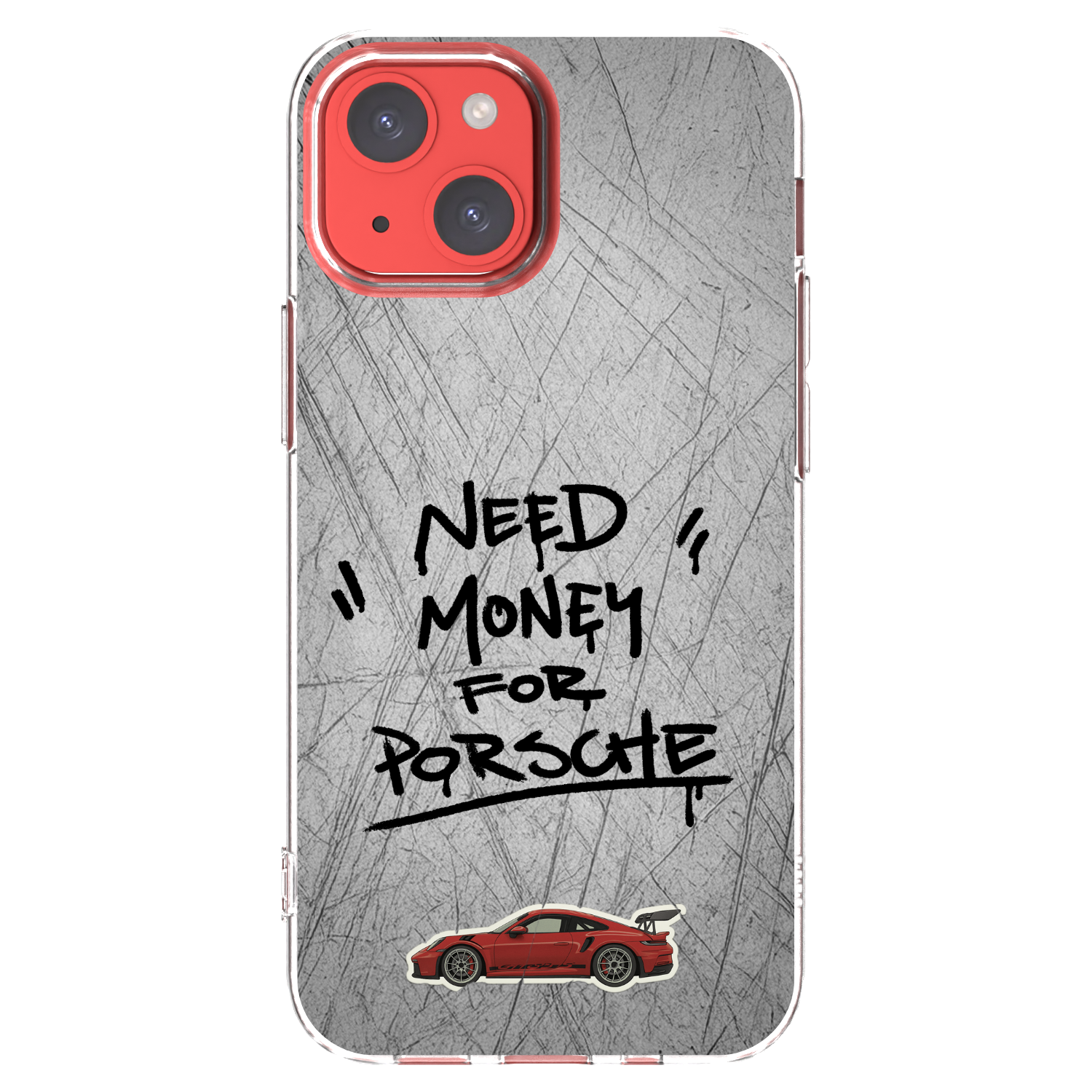 Picasee silikonski prozorni ovitek za Apple iPhone 13 mini - Grey Drift