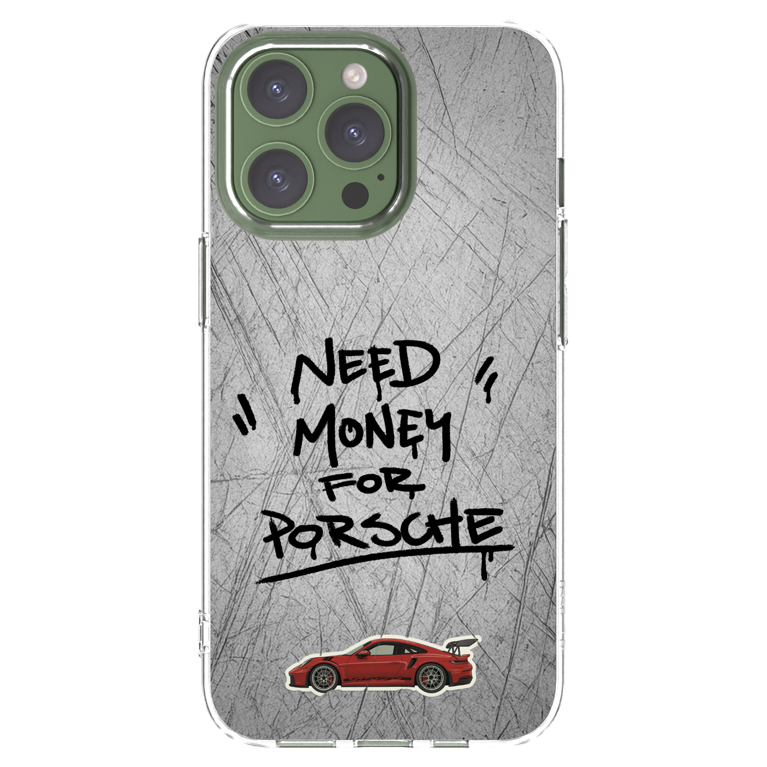 Picasee silikonski prozorni ovitek za Apple iPhone 13 Pro - Grey Drift