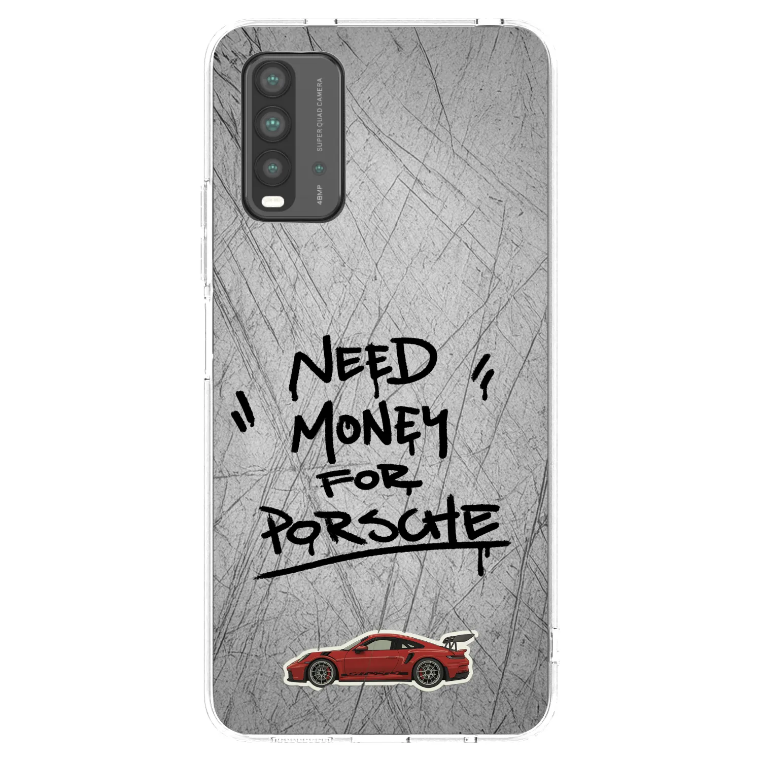 Picasee silikonski črni ovitek za Xiaomi Redmi 9T - Grey Drift