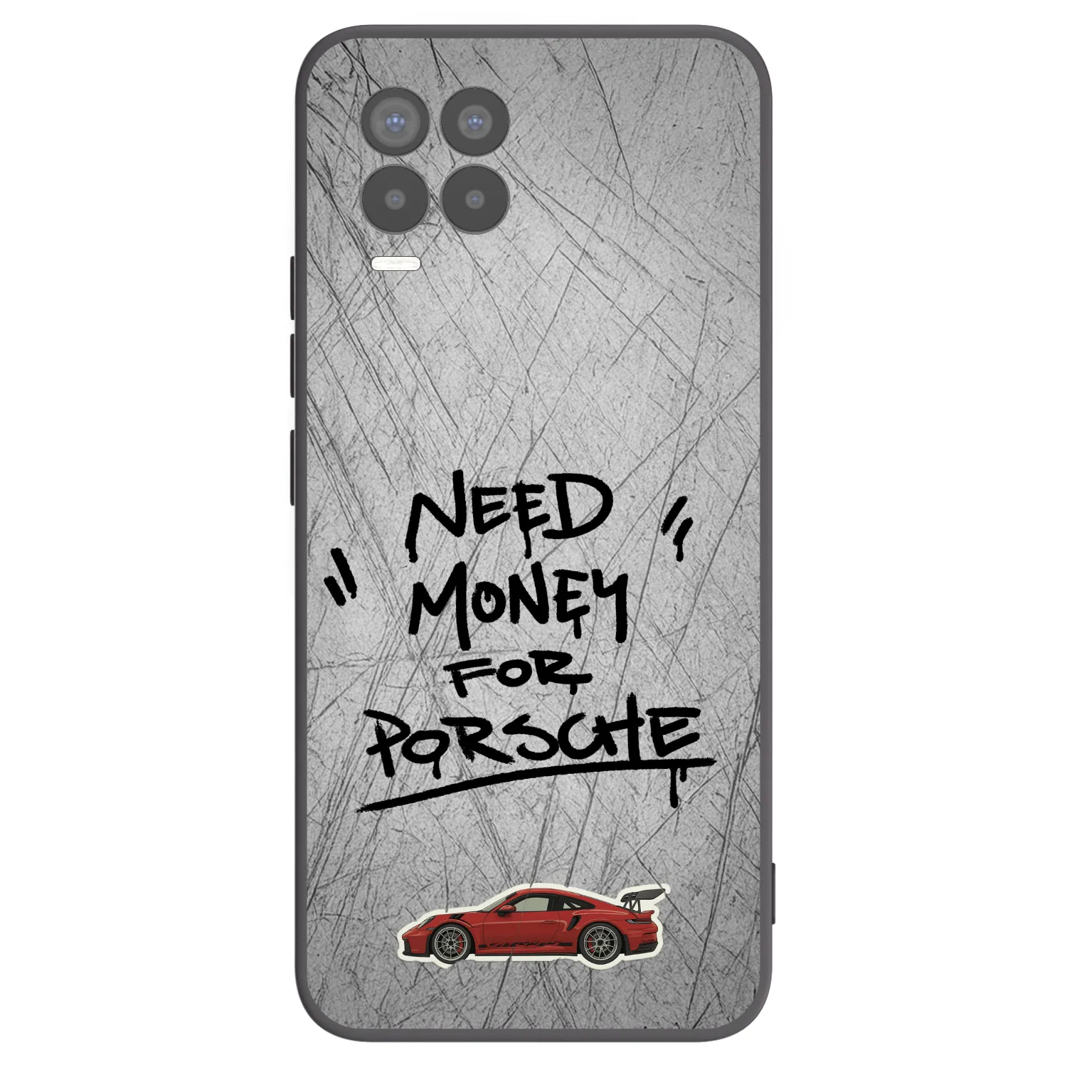 Picasee silikonski črni ovitek za Realme 8 Pro - Grey Drift