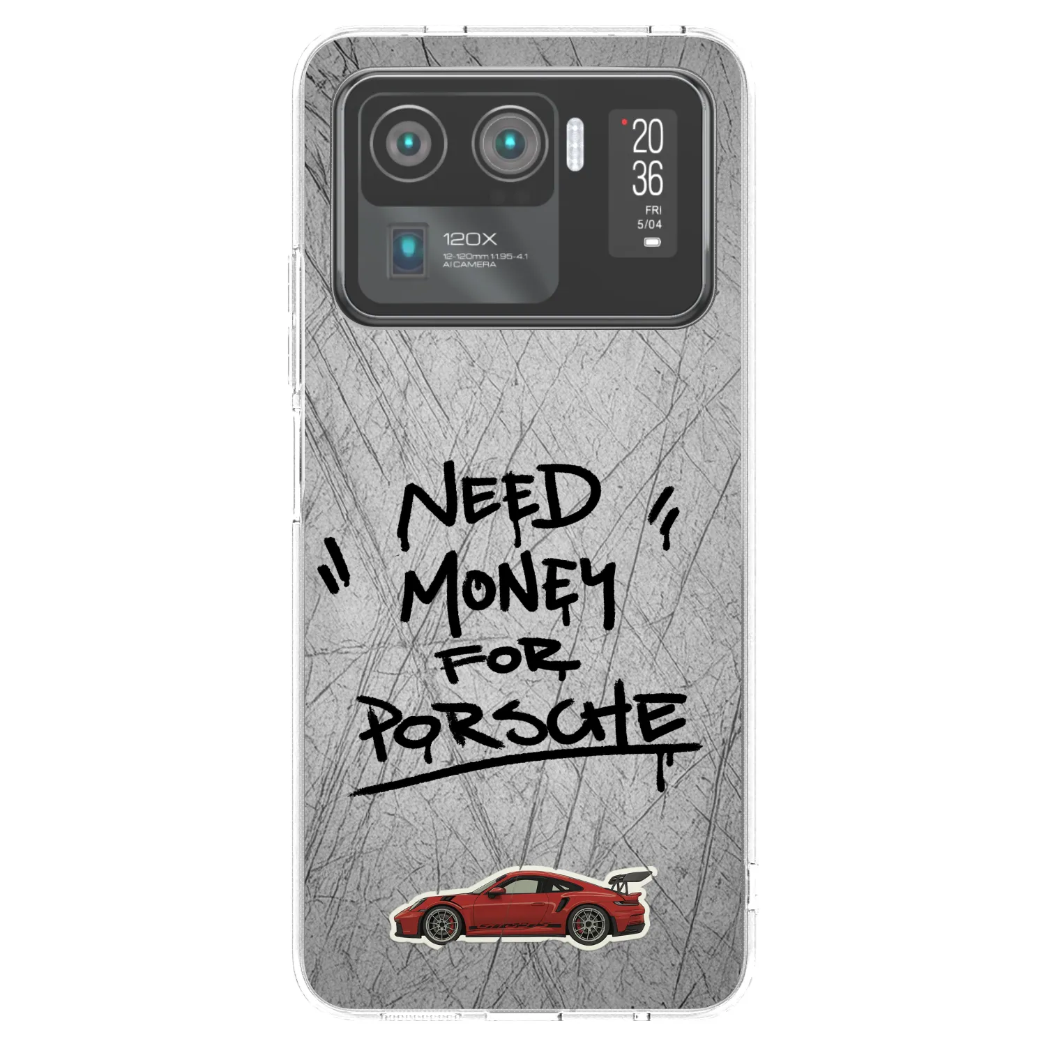 Picasee silikonski prozorni ovitek za Xiaomi Mi 11 Ultra - Grey Drift