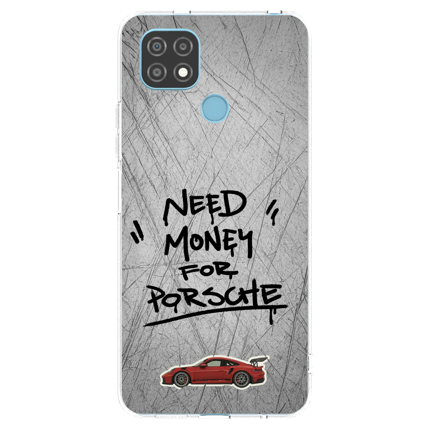 Picasee silikonski prozorni ovitek za Realme C21 - Grey Drift