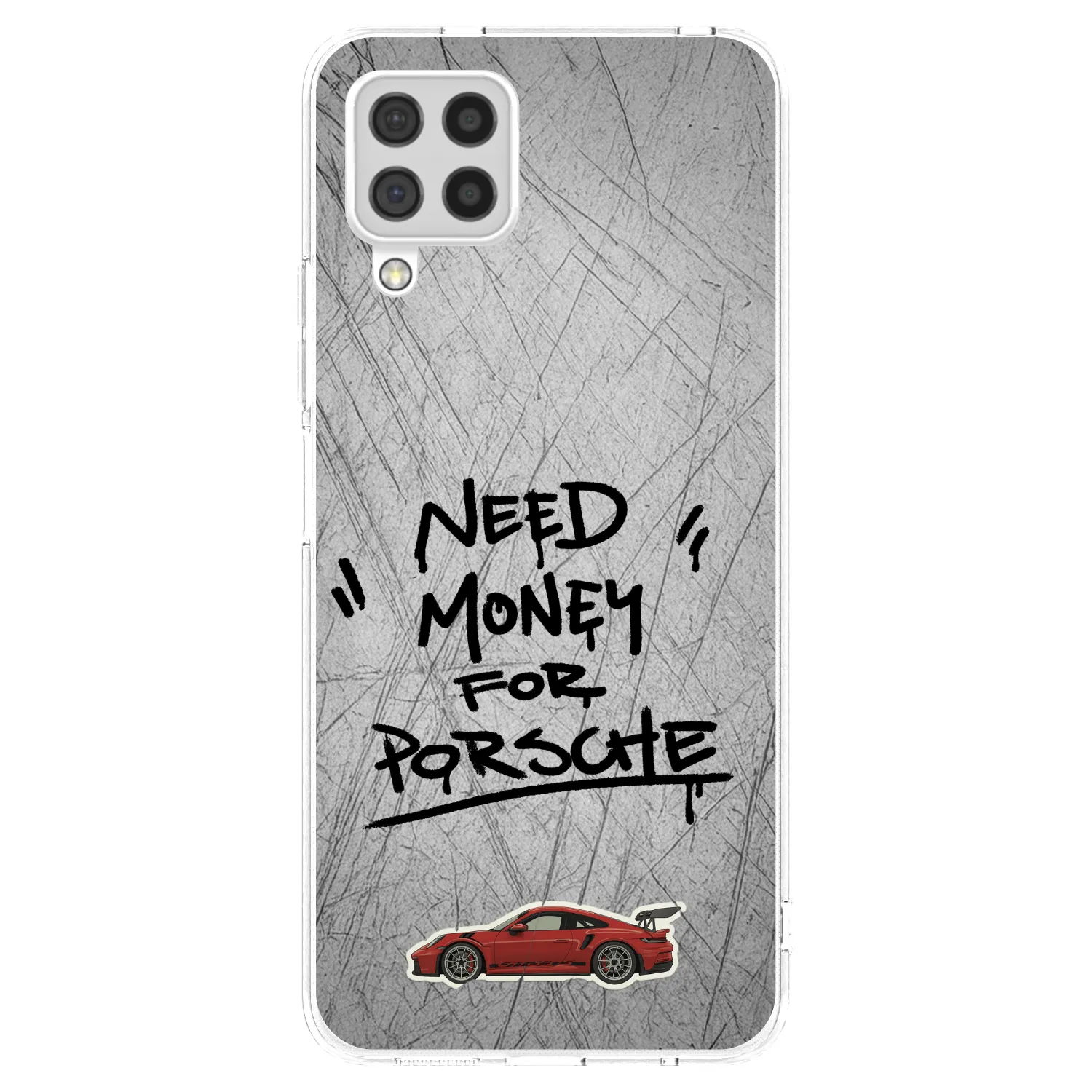 Picasee silikonski prozorni ovitek za Samsung Galaxy A22 A225F 4G - Grey Drift