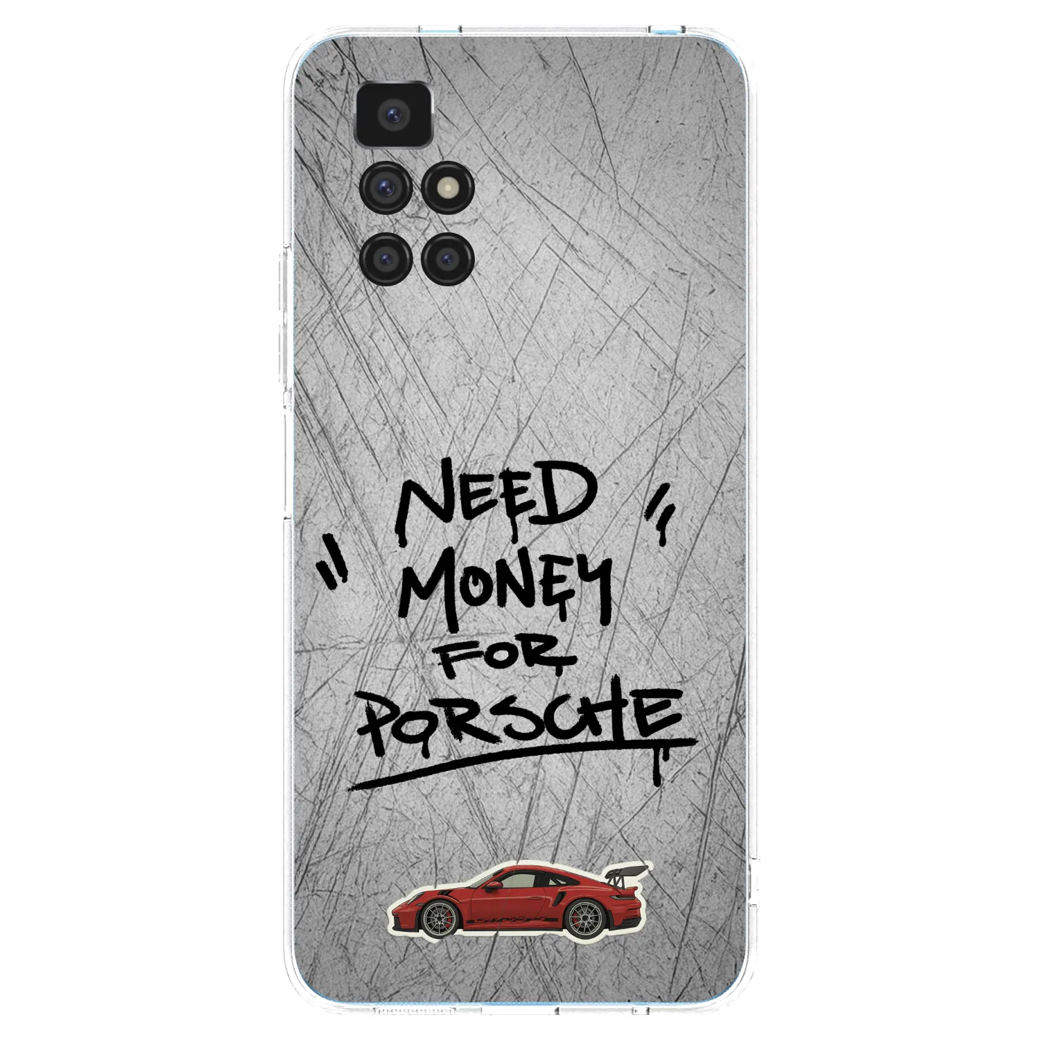 Picasee silikonski prozorni ovitek za Xiaomi Redmi 10 - Grey Drift