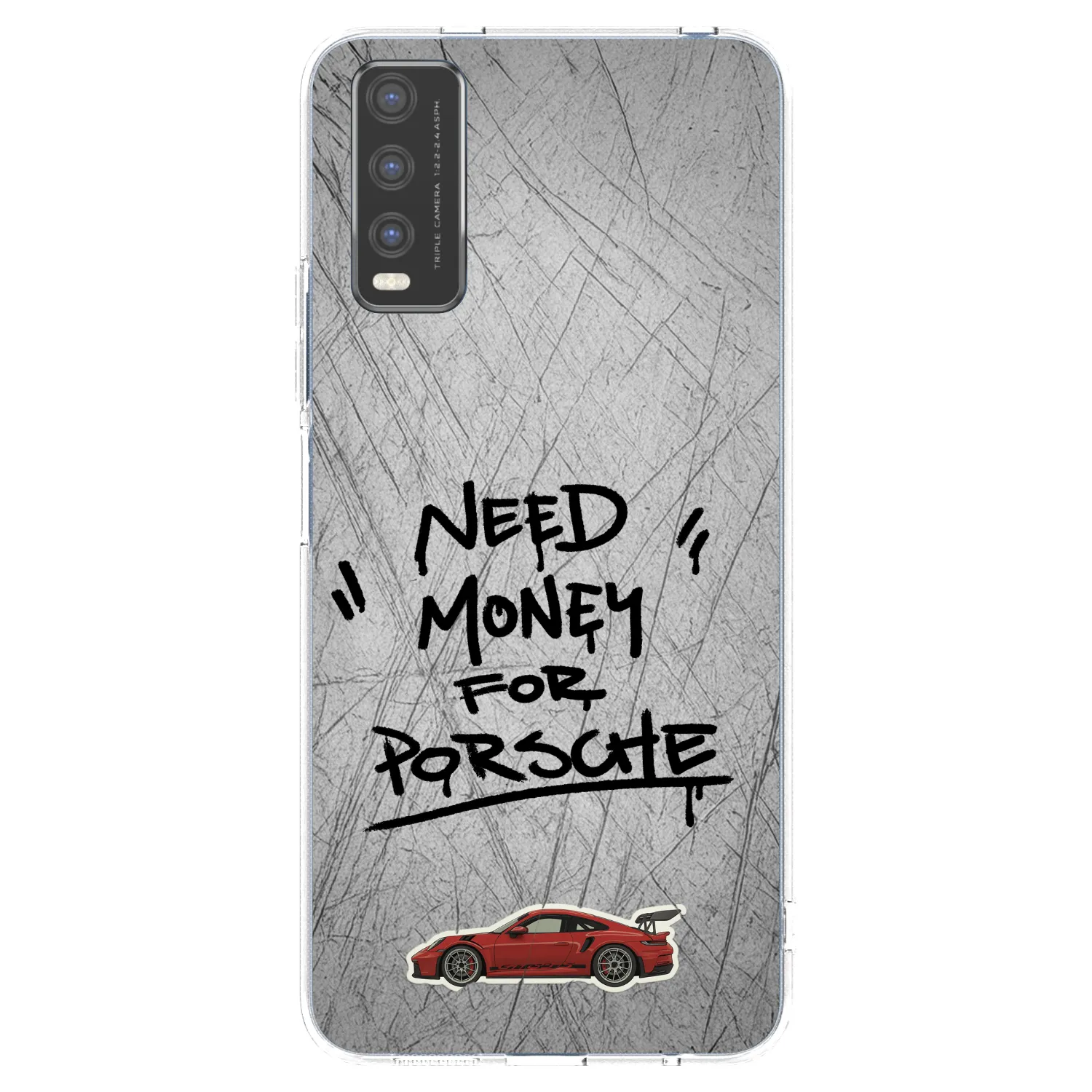 Picasee silikonski prozorni ovitek za Vivo Y20s - Grey Drift