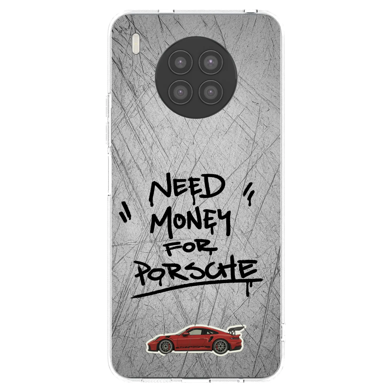 Picasee silikonski prozorni ovitek za Huawei Nova 8i - Grey Drift