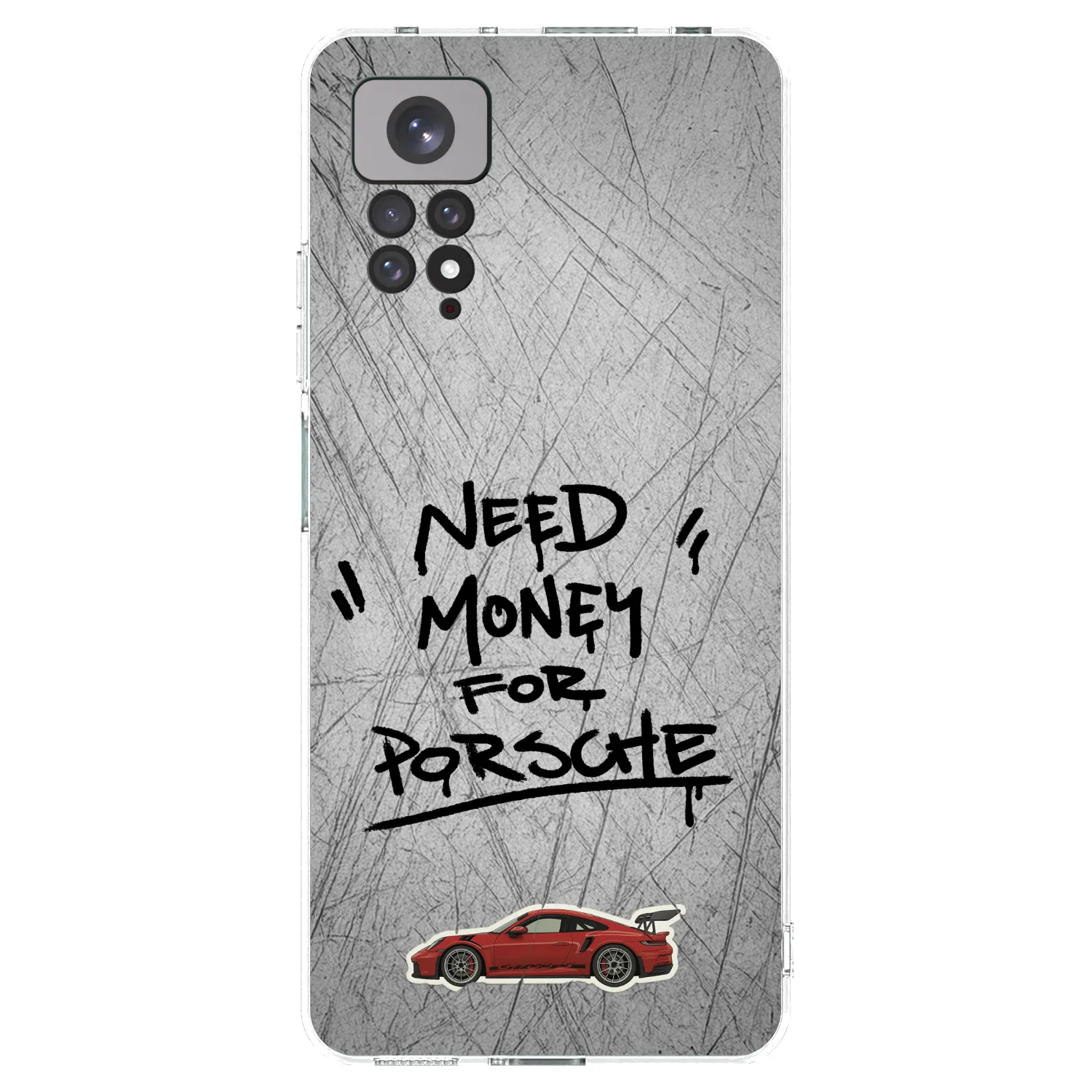 Picasee silikonski prozorni ovitek za Xiaomi Redmi Note 11S 4G - Grey Drift