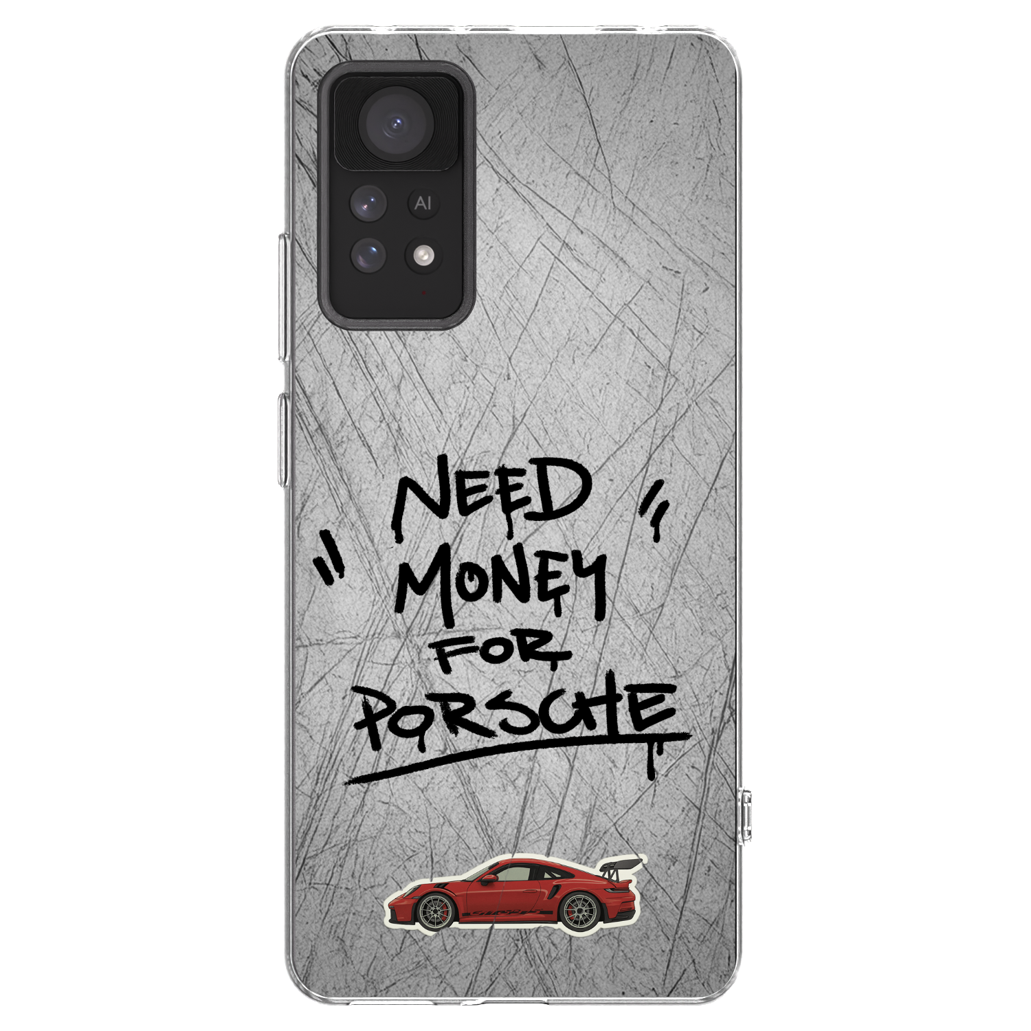 Picasee silikonski prozorni ovitek za Xiaomi Redmi Note 11 Pro - Grey Drift