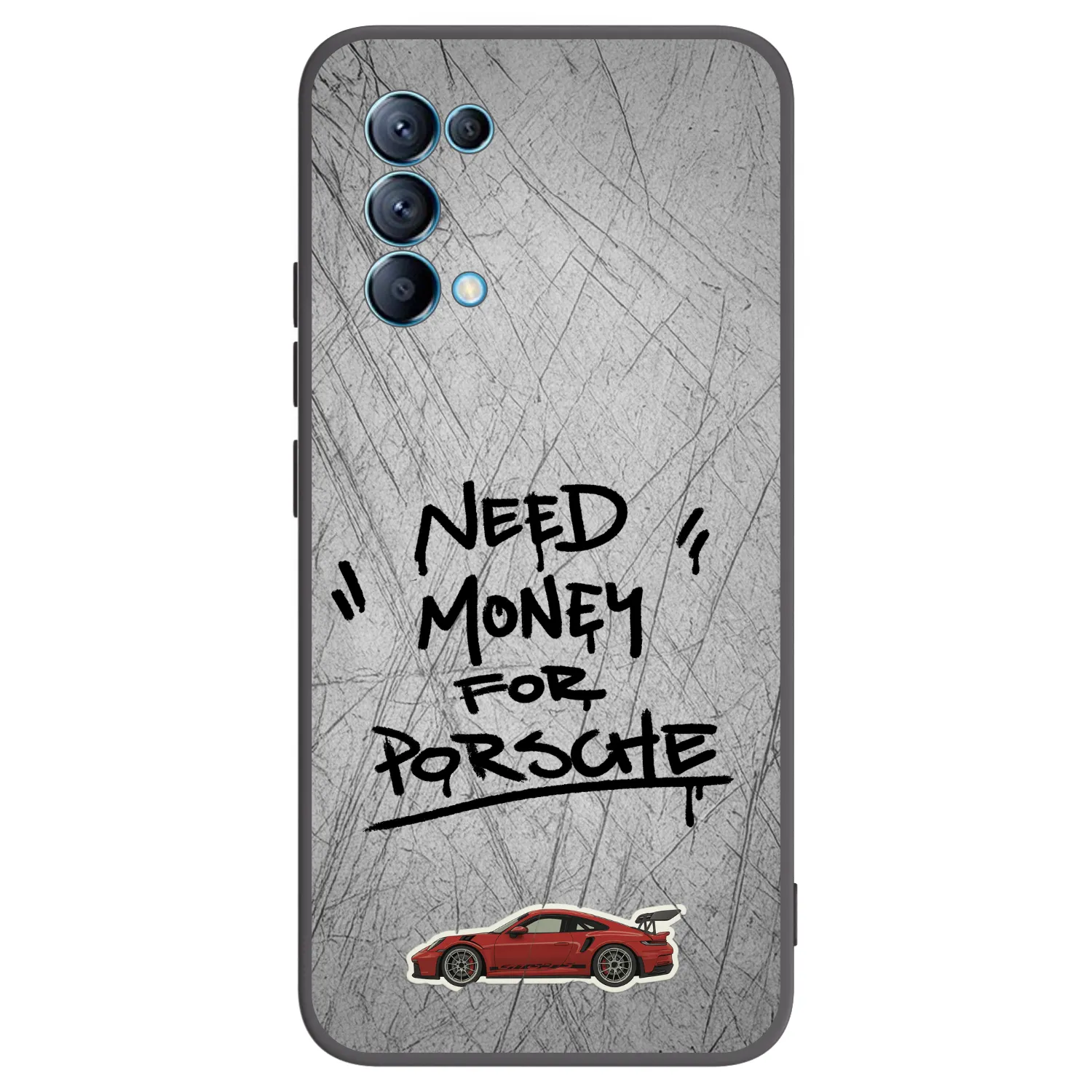 Picasee silikonski črni ovitek za OPPO Reno 5 5G - Grey Drift