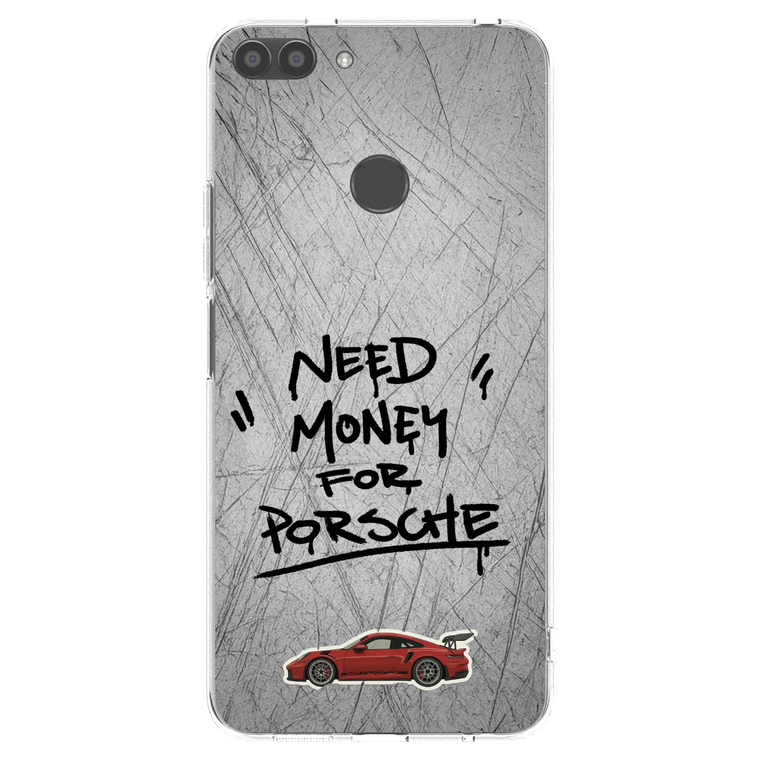 Picasee silikonski prozorni ovitek za Huawei P Smart - Grey Drift