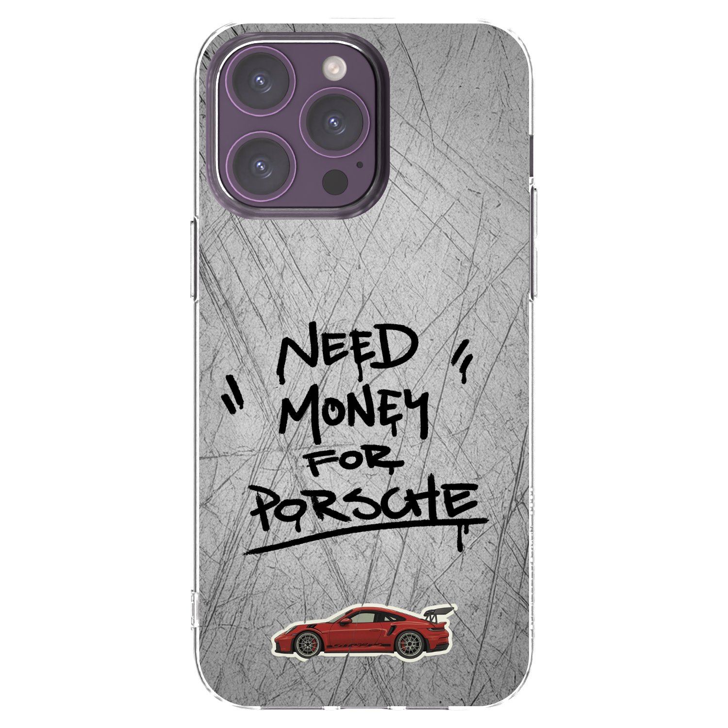Picasee silikonski prozorni ovitek za Apple iPhone 14 Pro Max - Grey Drift
