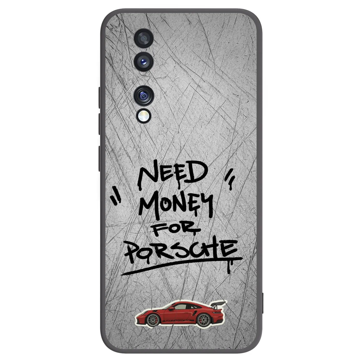 Picasee silikonski črni ovitek za Honor 70 - Grey Drift