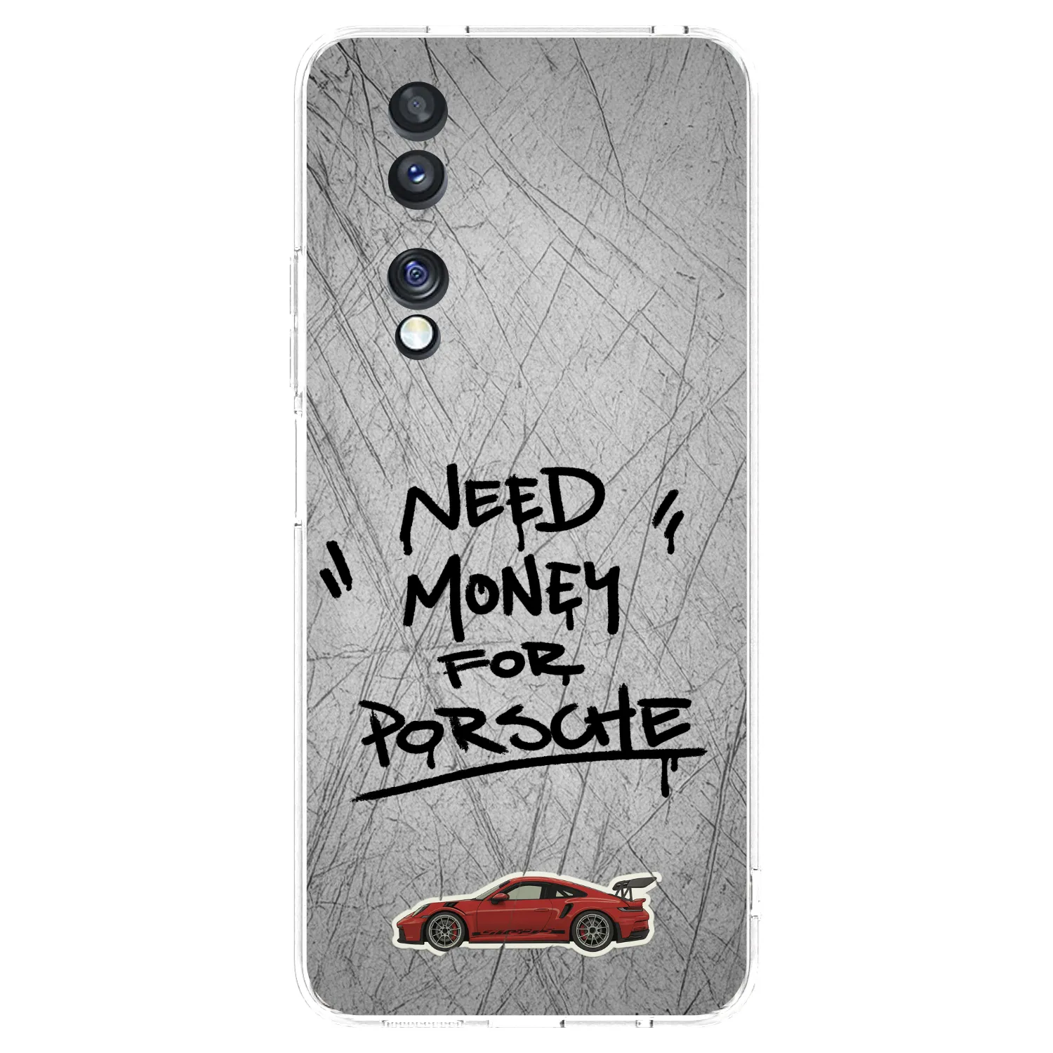 Picasee silikonski prozorni ovitek za Honor 70 - Grey Drift