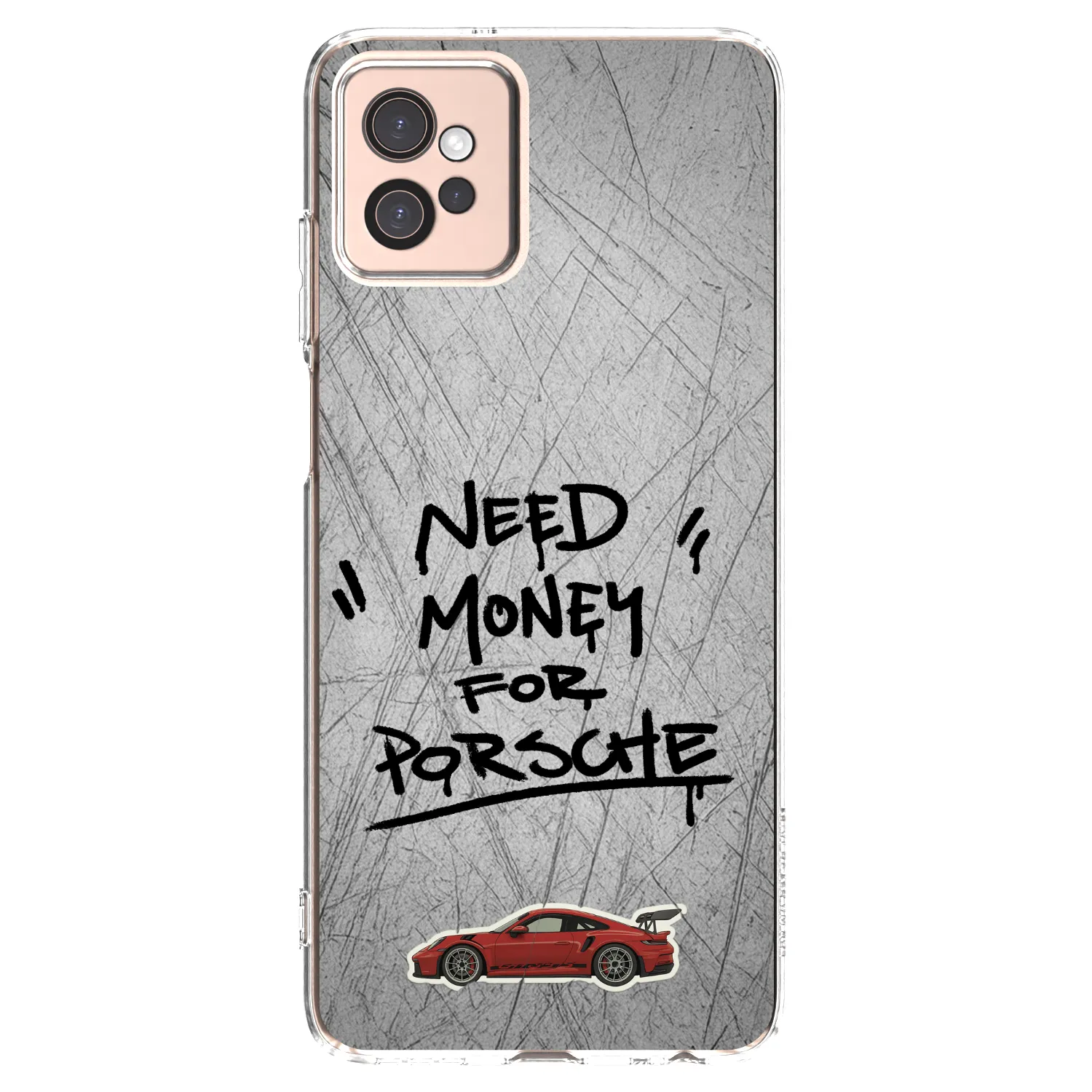 Picasee silikonski prozorni ovitek za Motorola Moto G32 - Grey Drift