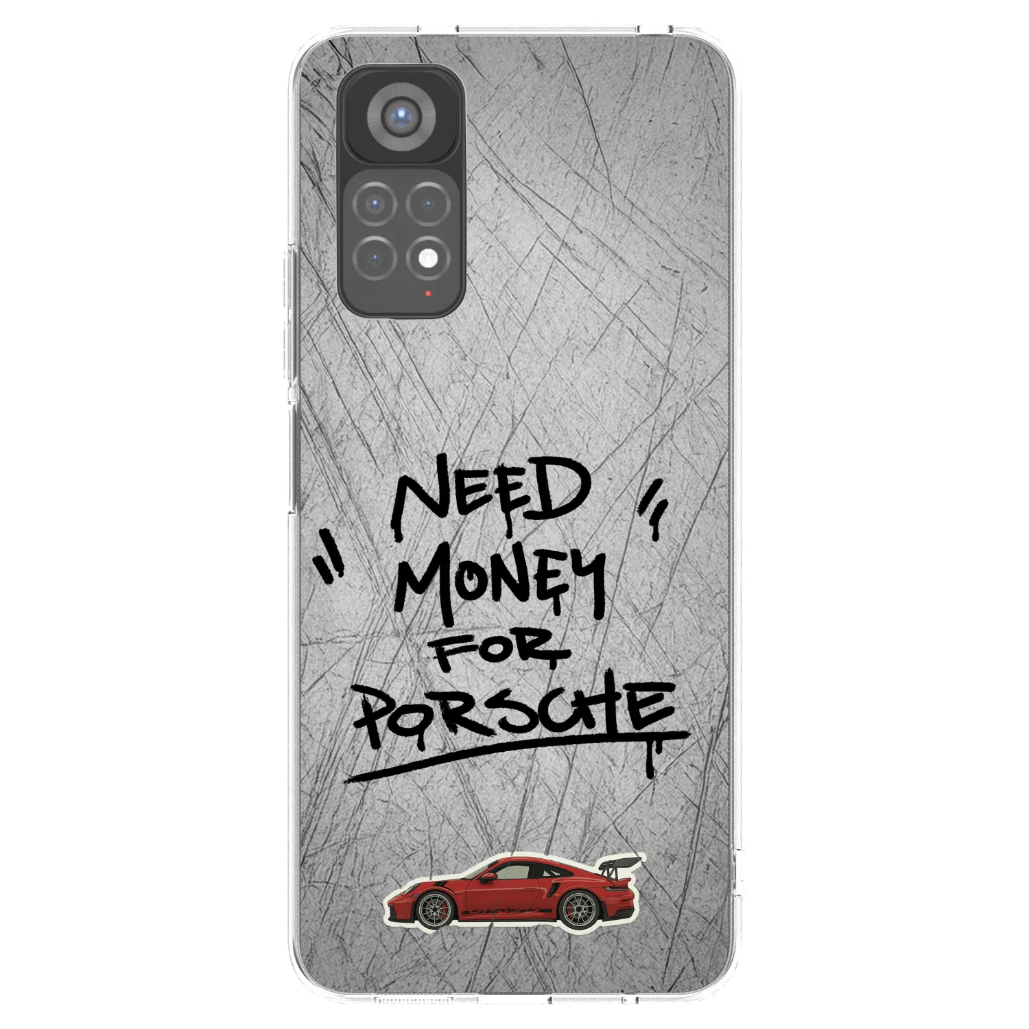 Picasee silikonski prozorni ovitek za Xiaomi Redmi Note 11S 5G - Grey Drift