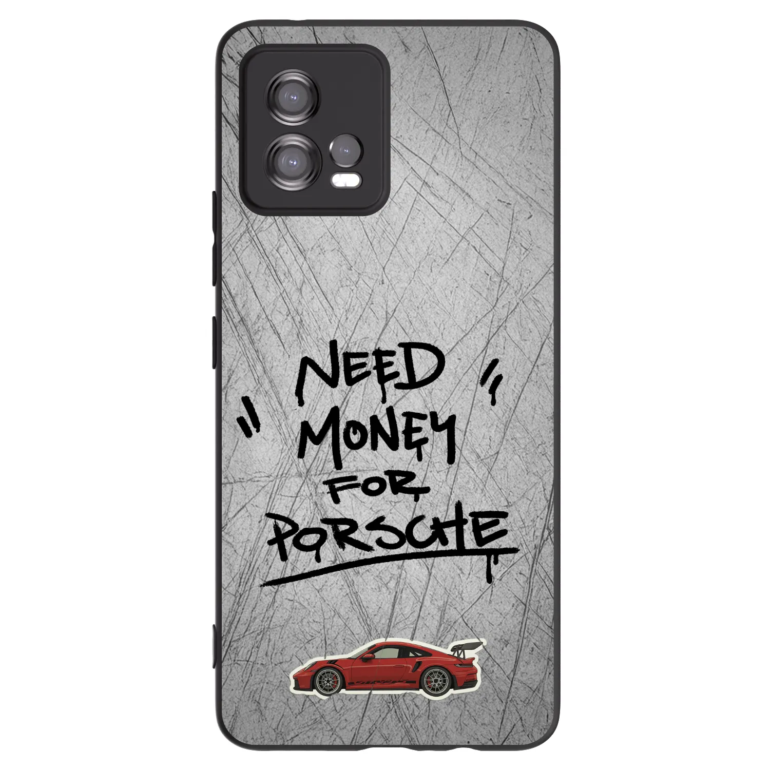 Picasee silikonski črni ovitek za Motorola Moto G72 - Grey Drift