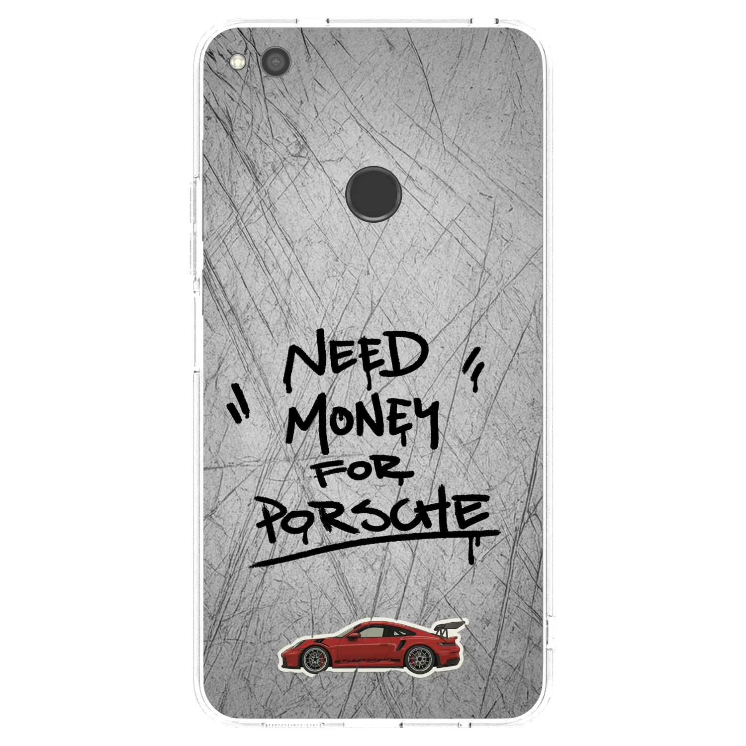 Picasee silikonski prozorni ovitek za Huawei P9 Lite 2017 - Grey Drift