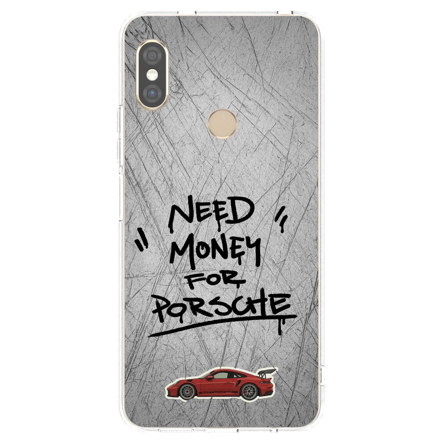Picasee silikonski prozorni ovitek za Xiaomi Redmi Note 5 Global - Grey Drift