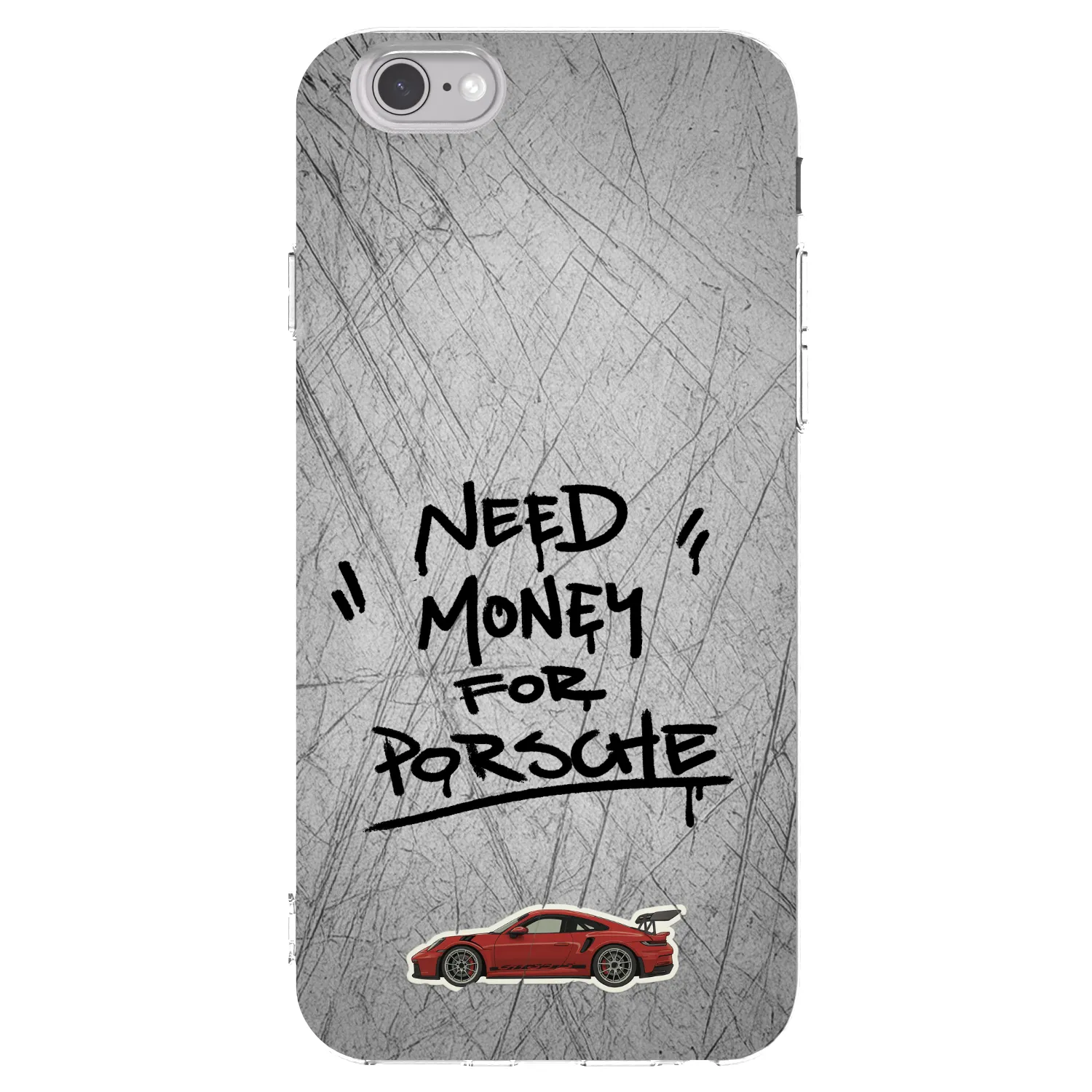 Picasee silikonski prozorni ovitek za Apple iPhone 6/6S - Grey Drift