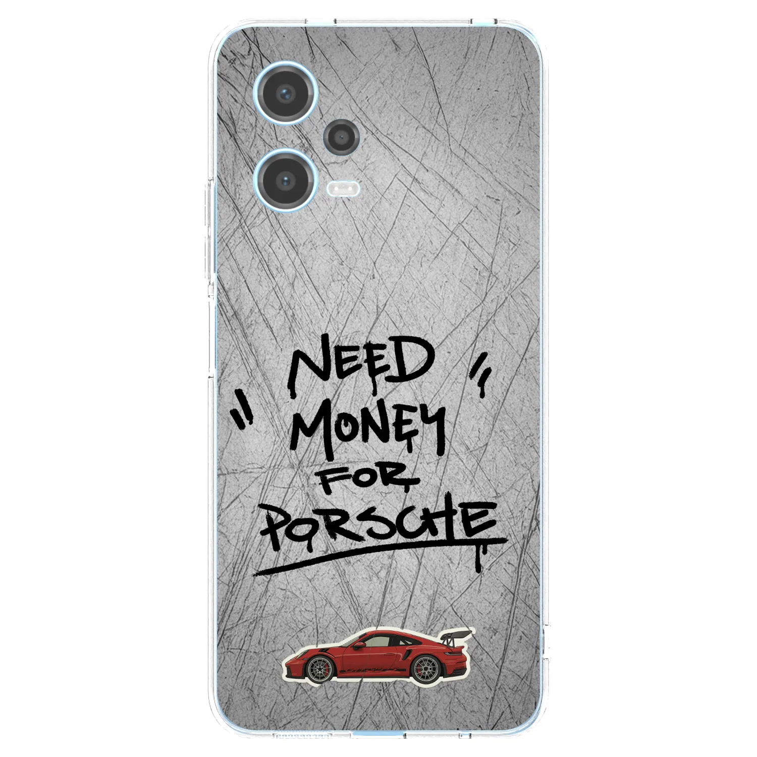 Picasee silikonski prozorni ovitek za Xiaomi Redmi Note 12 5G - Grey Drift