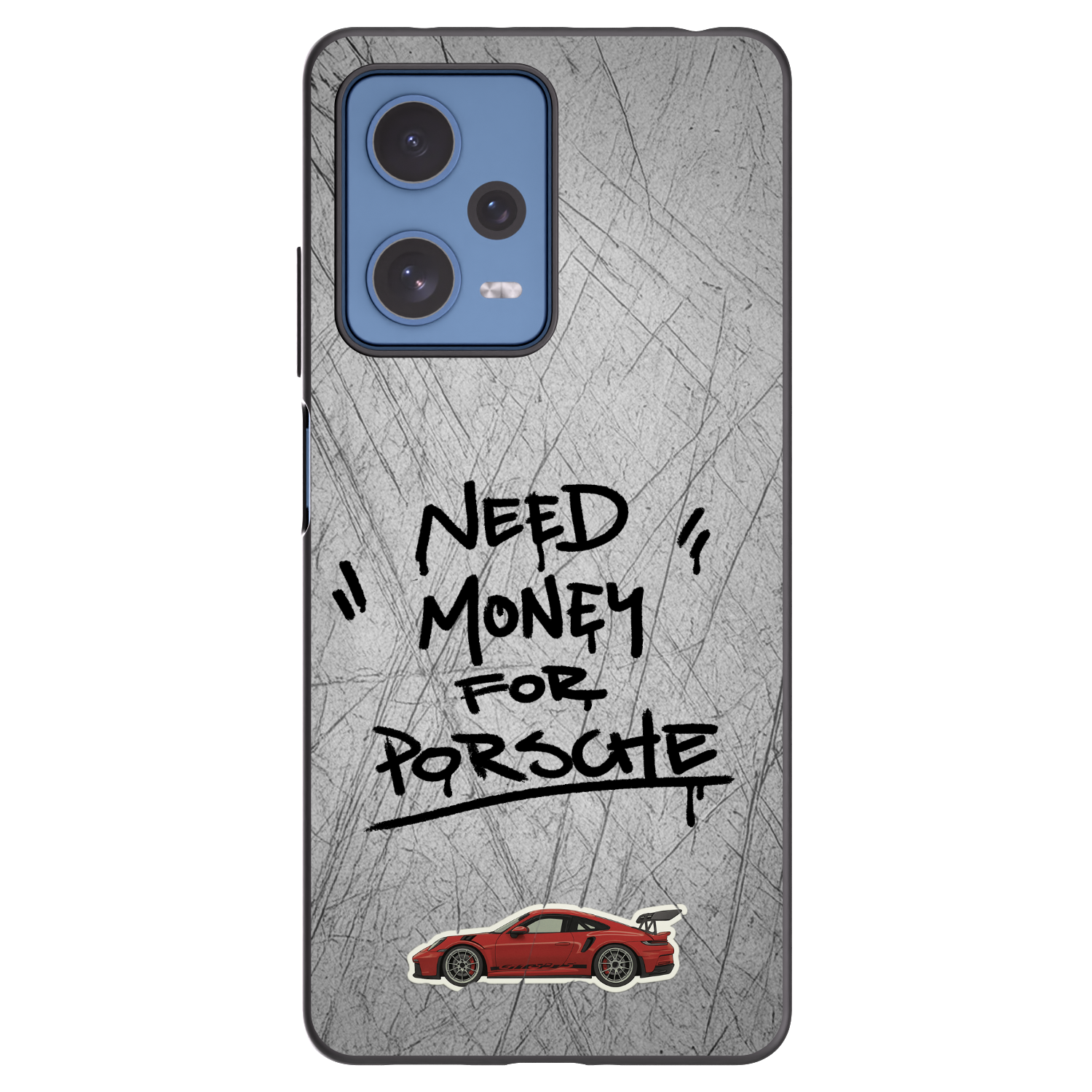 Picasee silikonski črni ovitek za Xiaomi Redmi Note 12 Pro 5G - Grey Drift