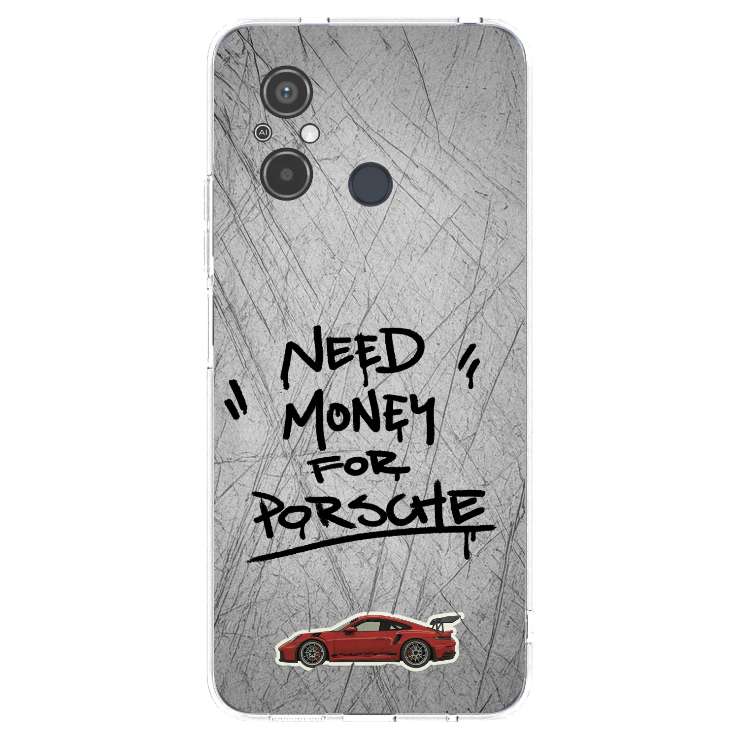 Picasee silikonski prozorni ovitek za Xiaomi Redmi 12C - Grey Drift