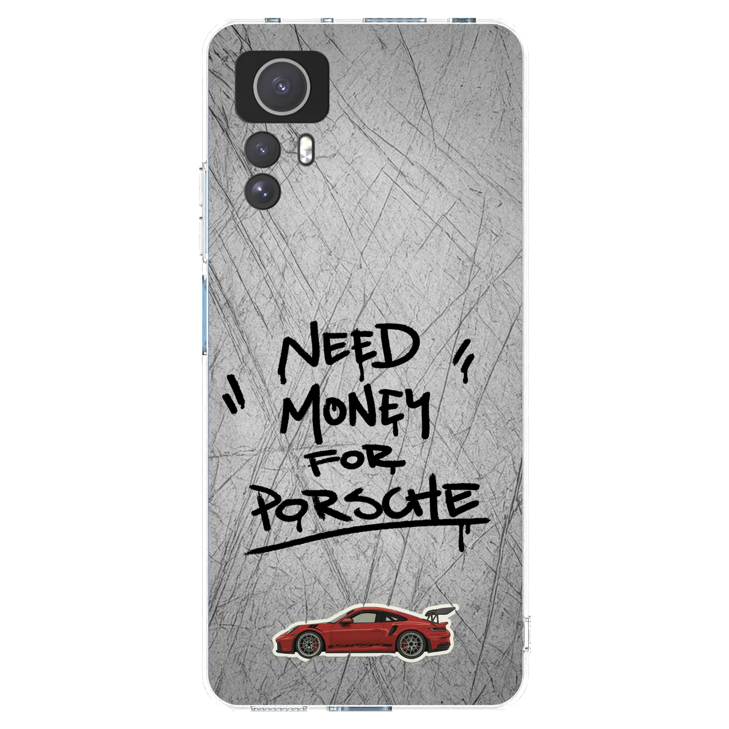 Picasee silikonski prozorni ovitek za Xiaomi Redmi Note 12S - Grey Drift