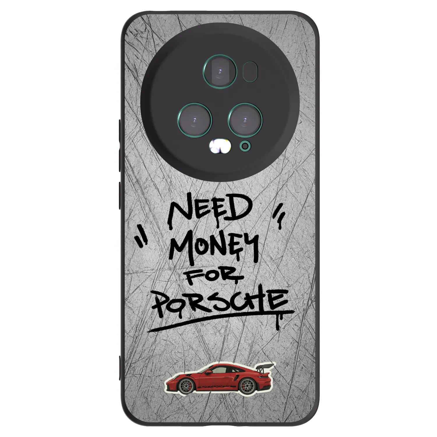 Picasee silikonski črni ovitek za Honor Magic5 Pro - Grey Drift