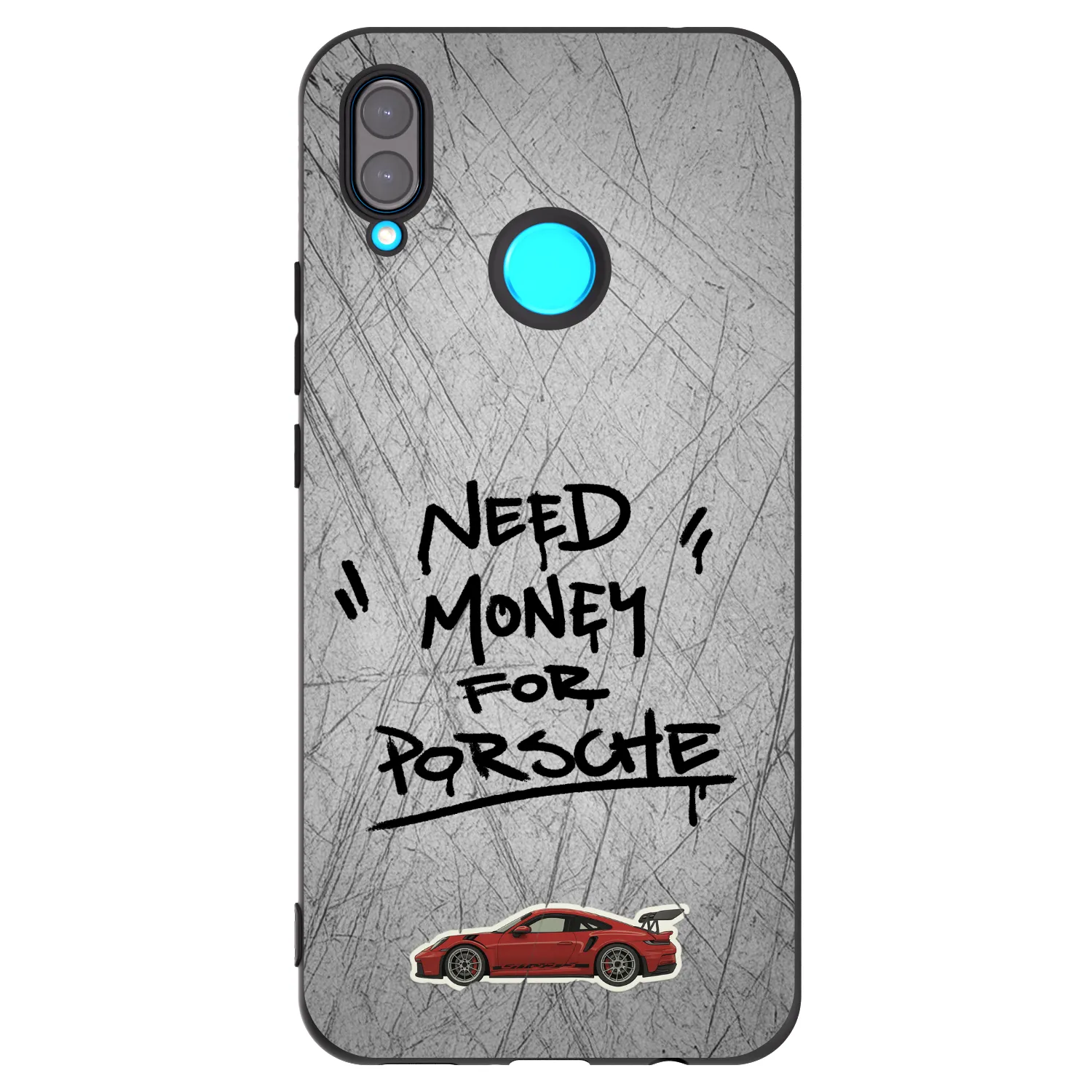 Picasee silikonski črni ovitek za Huawei Nova 3 - Grey Drift