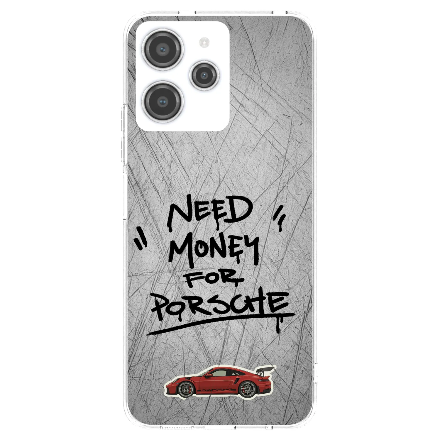 Picasee silikonski prozorni ovitek za Xiaomi Redmi 12 4G - Grey Drift