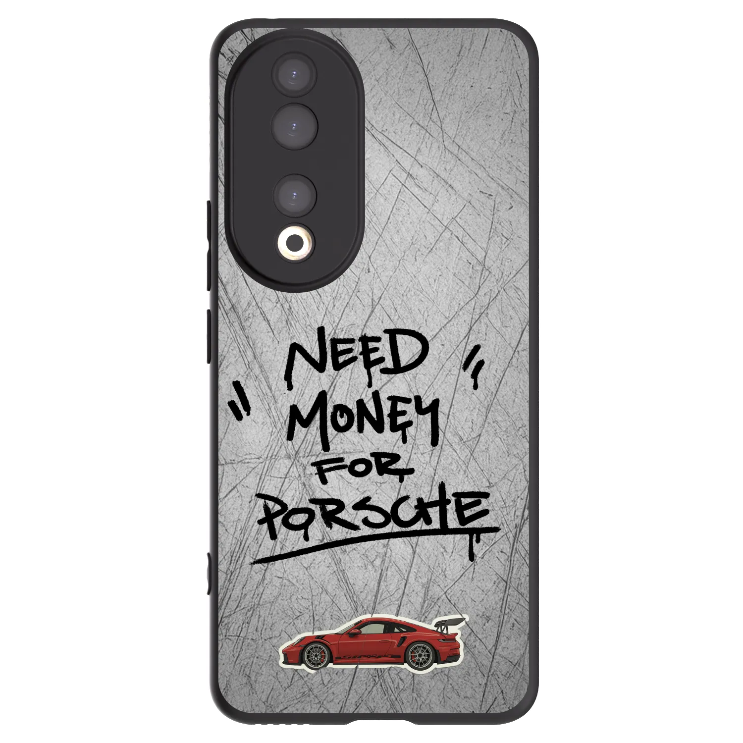 Picasee silikonski črni ovitek za Honor 90 5G - Grey Drift