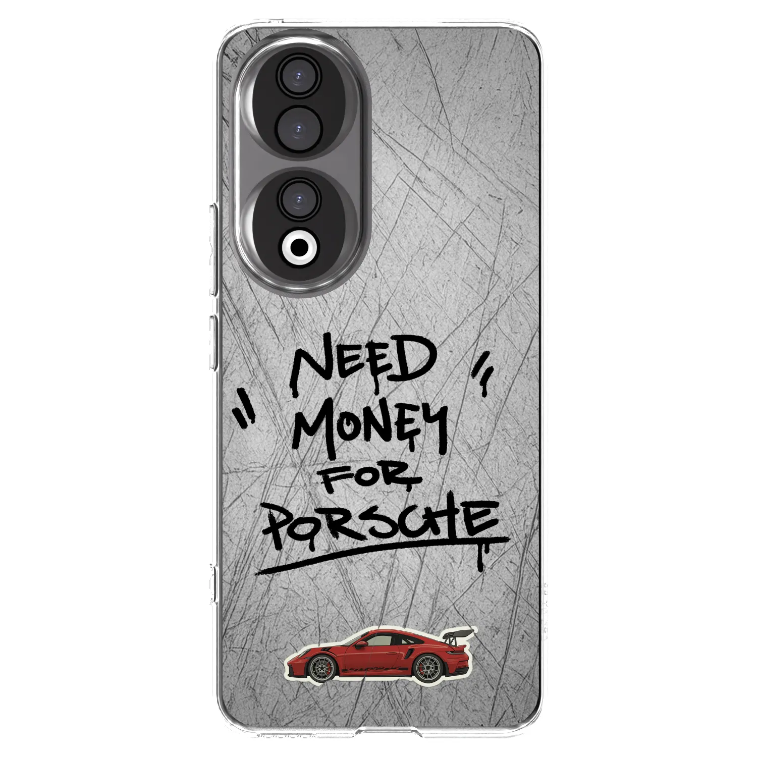 Picasee silikonski prozorni ovitek za Honor 90 5G - Grey Drift