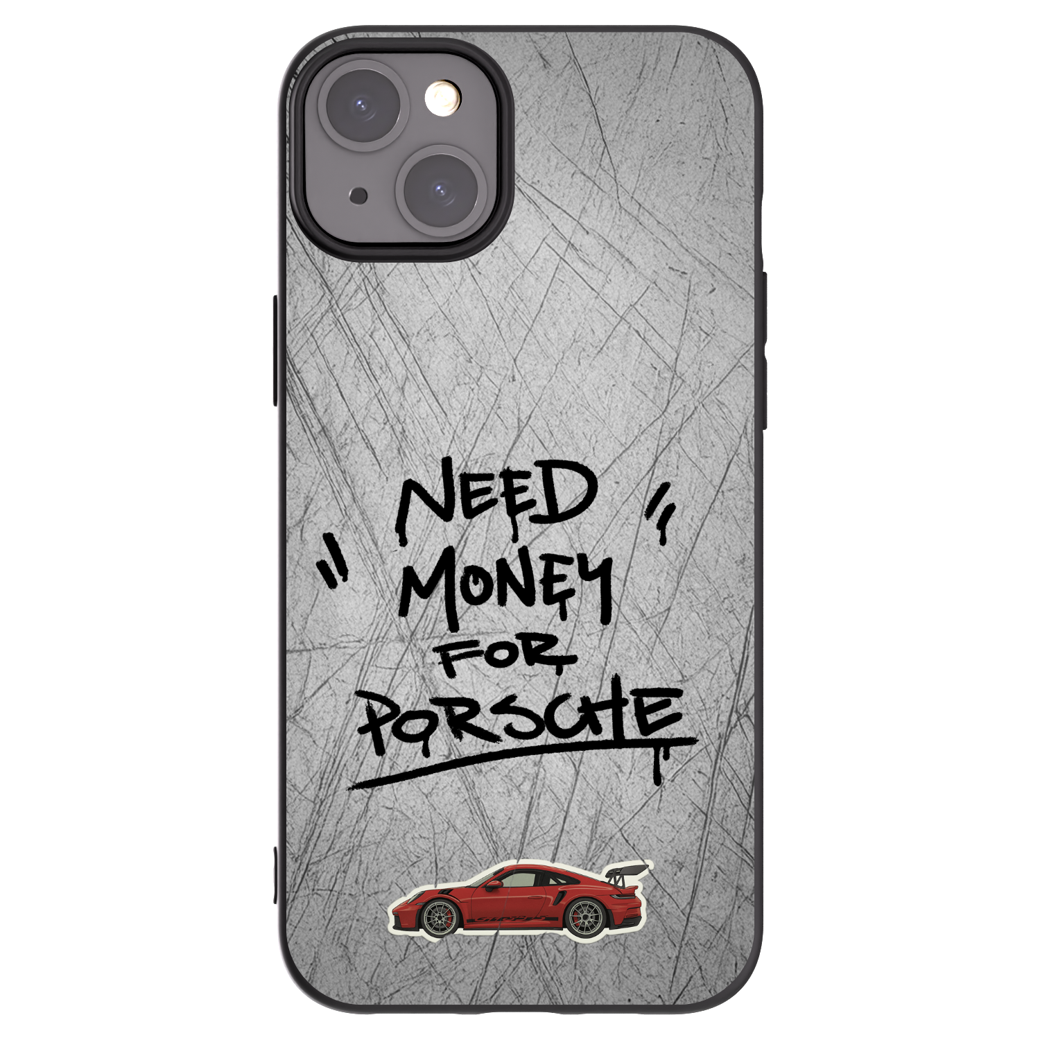 Picasee silikonski črni ovitek za Apple iPhone 15 Plus - Grey Drift