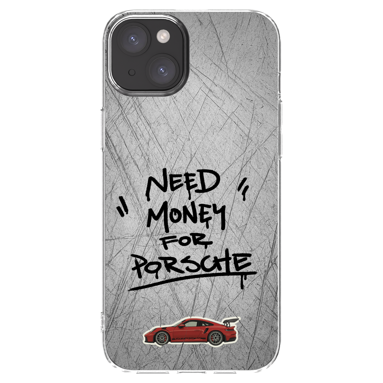 Picasee silikonski prozorni ovitek za Apple iPhone 15 Plus - Grey Drift