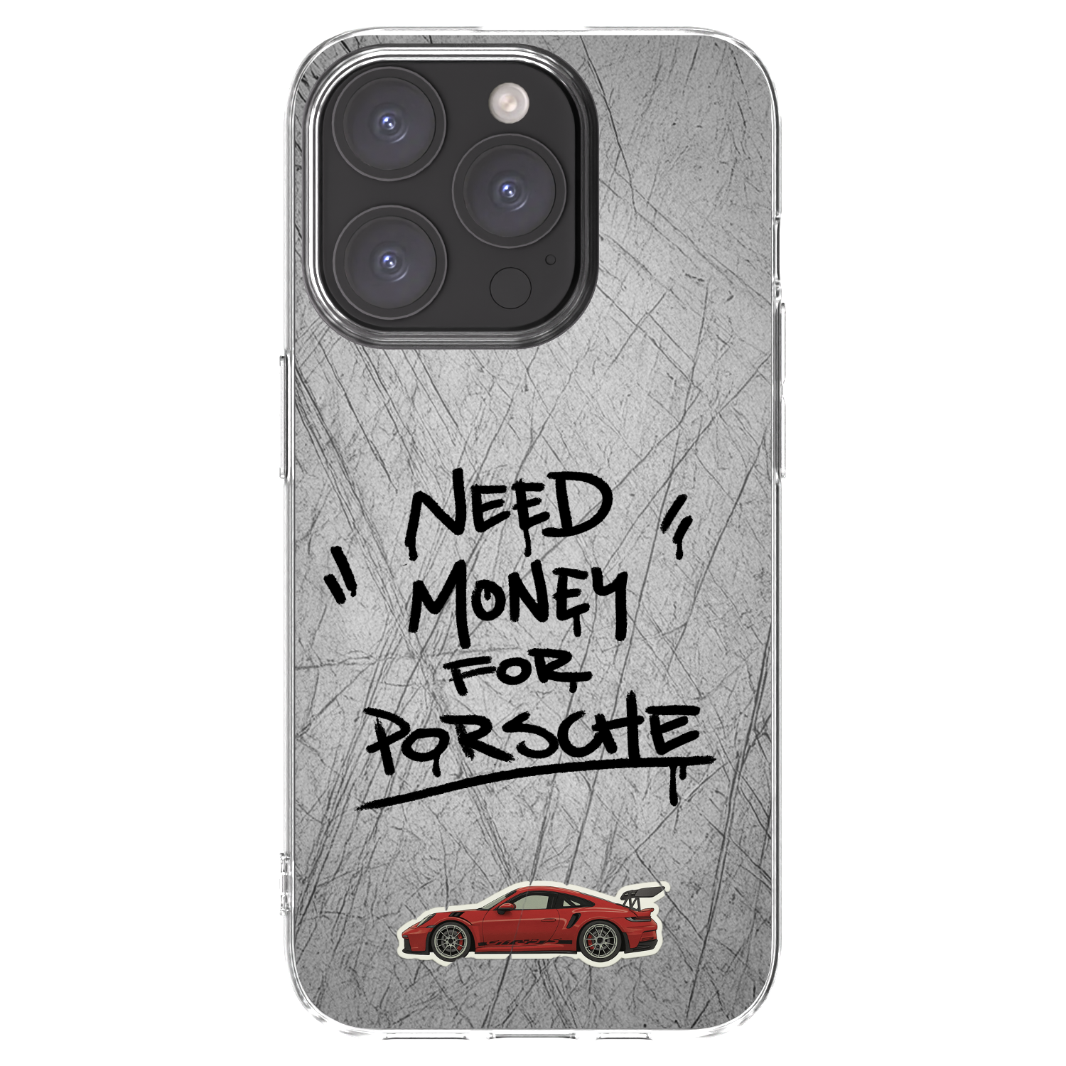 Picasee silikonski prozorni ovitek za Apple iPhone 15 Pro - Grey Drift