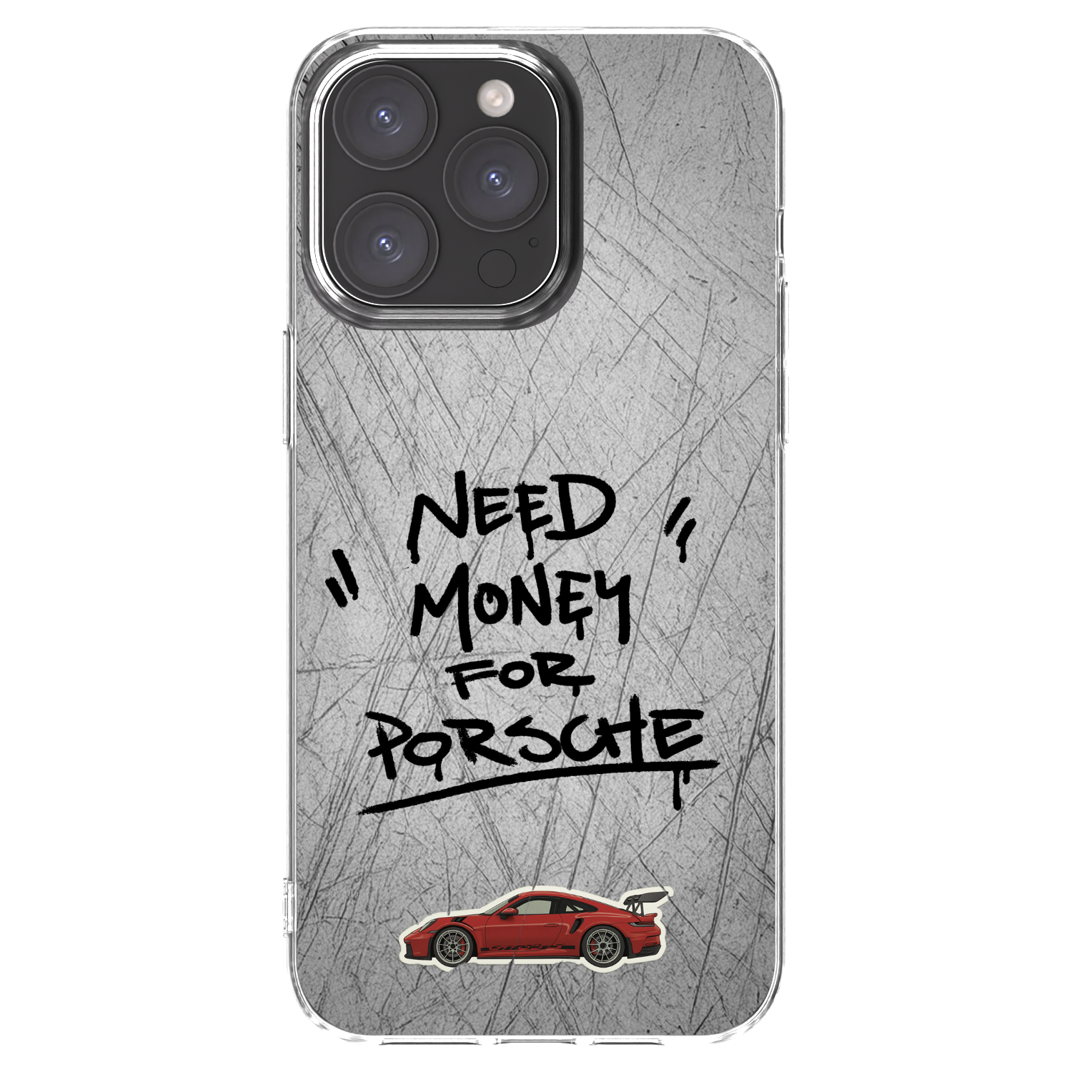 Picasee silikonski prozorni ovitek za Apple iPhone 15 Pro Max - Grey Drift