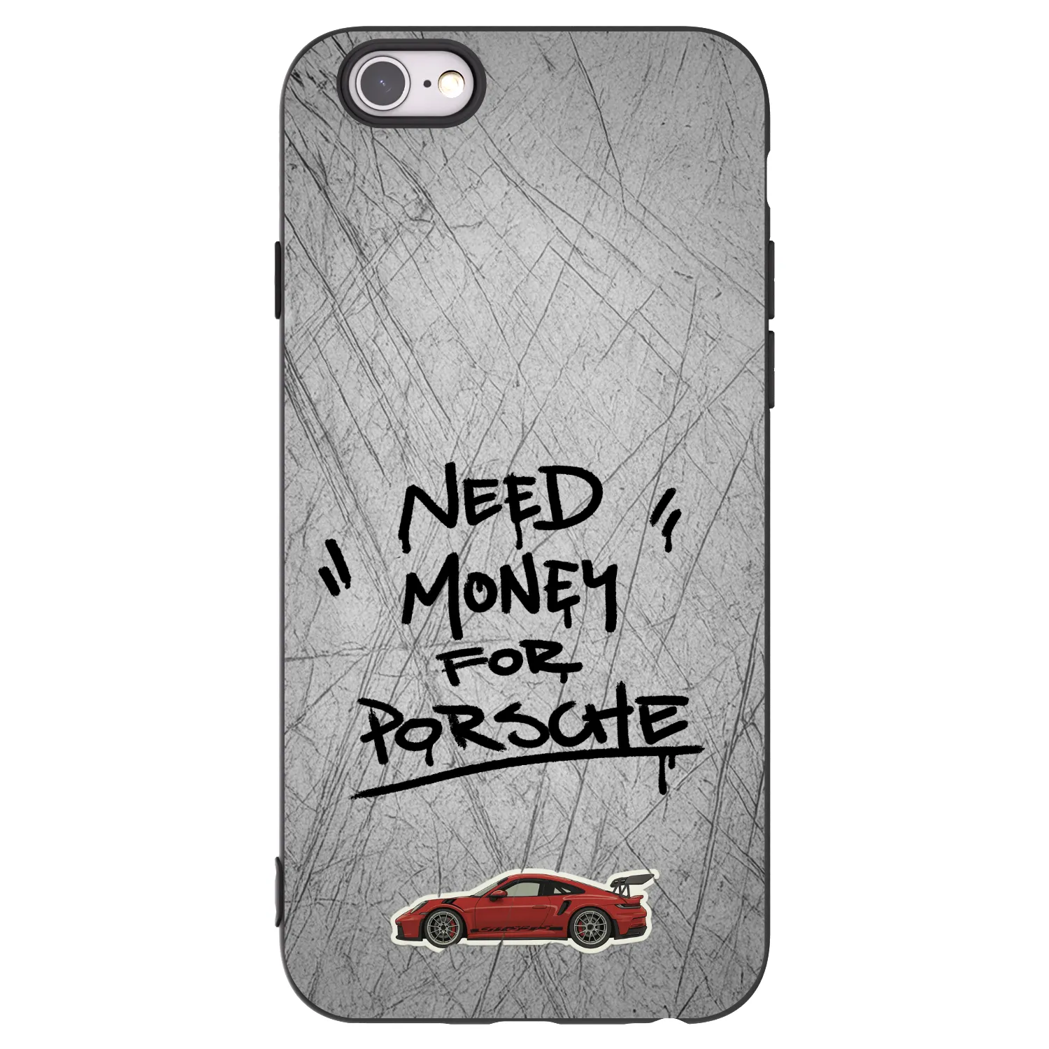 Picasee silikonski črni ovitek za Apple iPhone 6/6S - Grey Drift