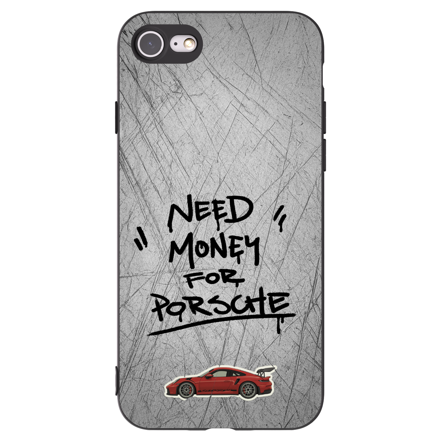 Picasee silikonski črni ovitek za Apple iPhone 7 - Grey Drift