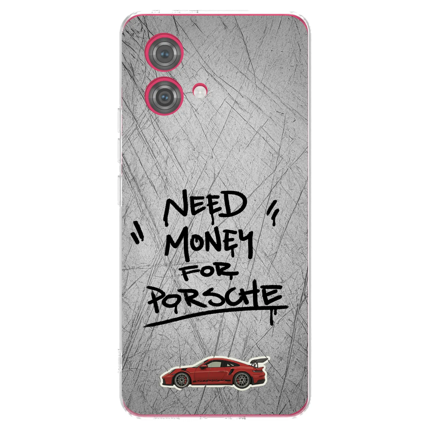 Picasee silikonski prozorni ovitek za Motorola Moto G84 5G - Grey Drift