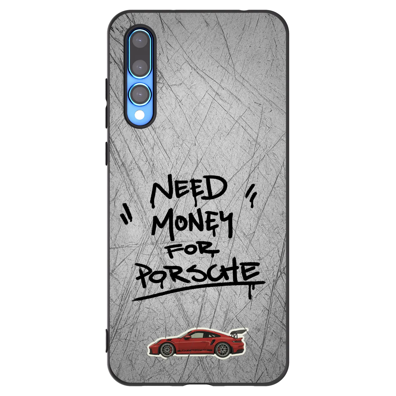 Picasee silikonski črni ovitek za Huawei P20 Pro - Grey Drift