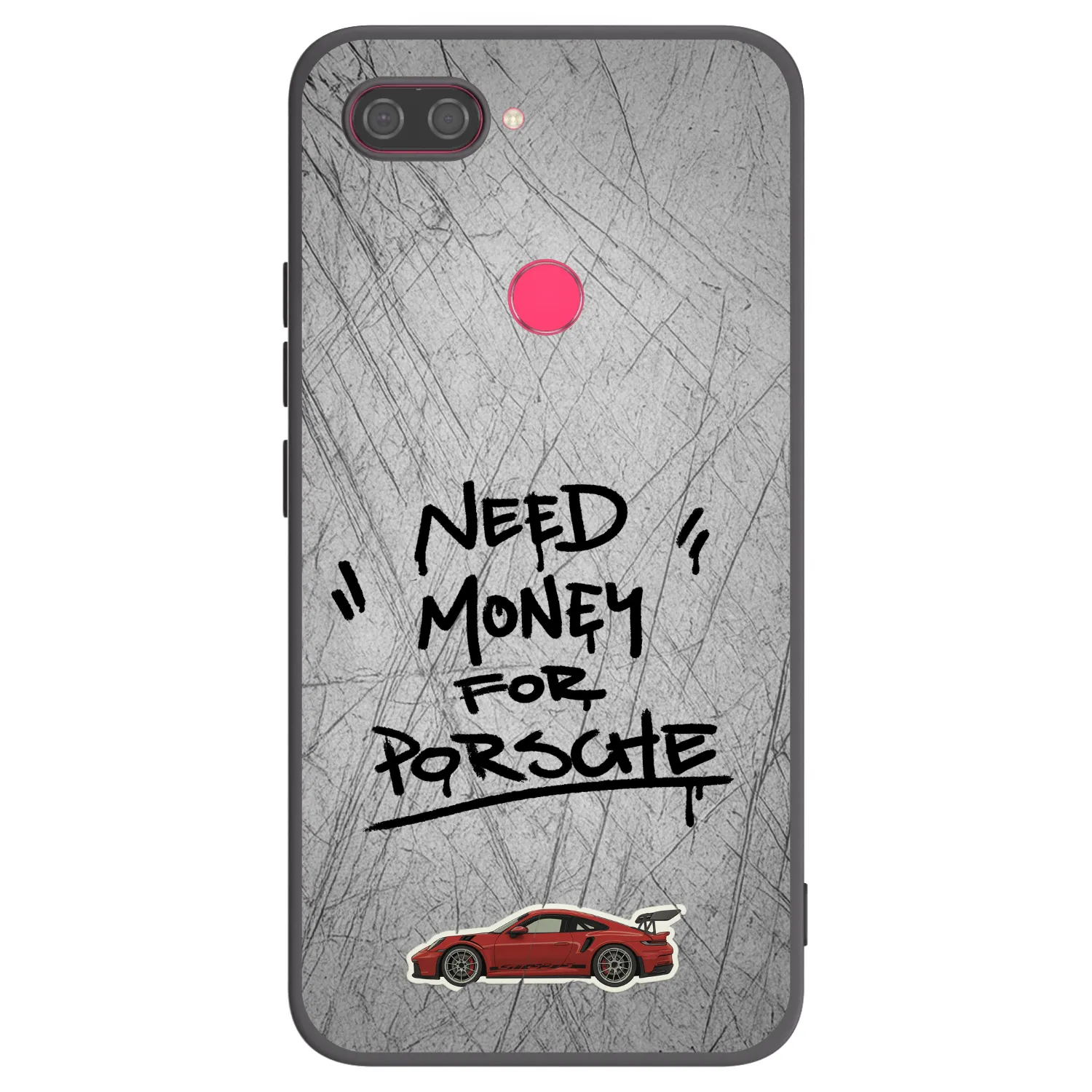 Picasee silikonski črni ovitek za Xiaomi Mi 8 Lite - Grey Drift