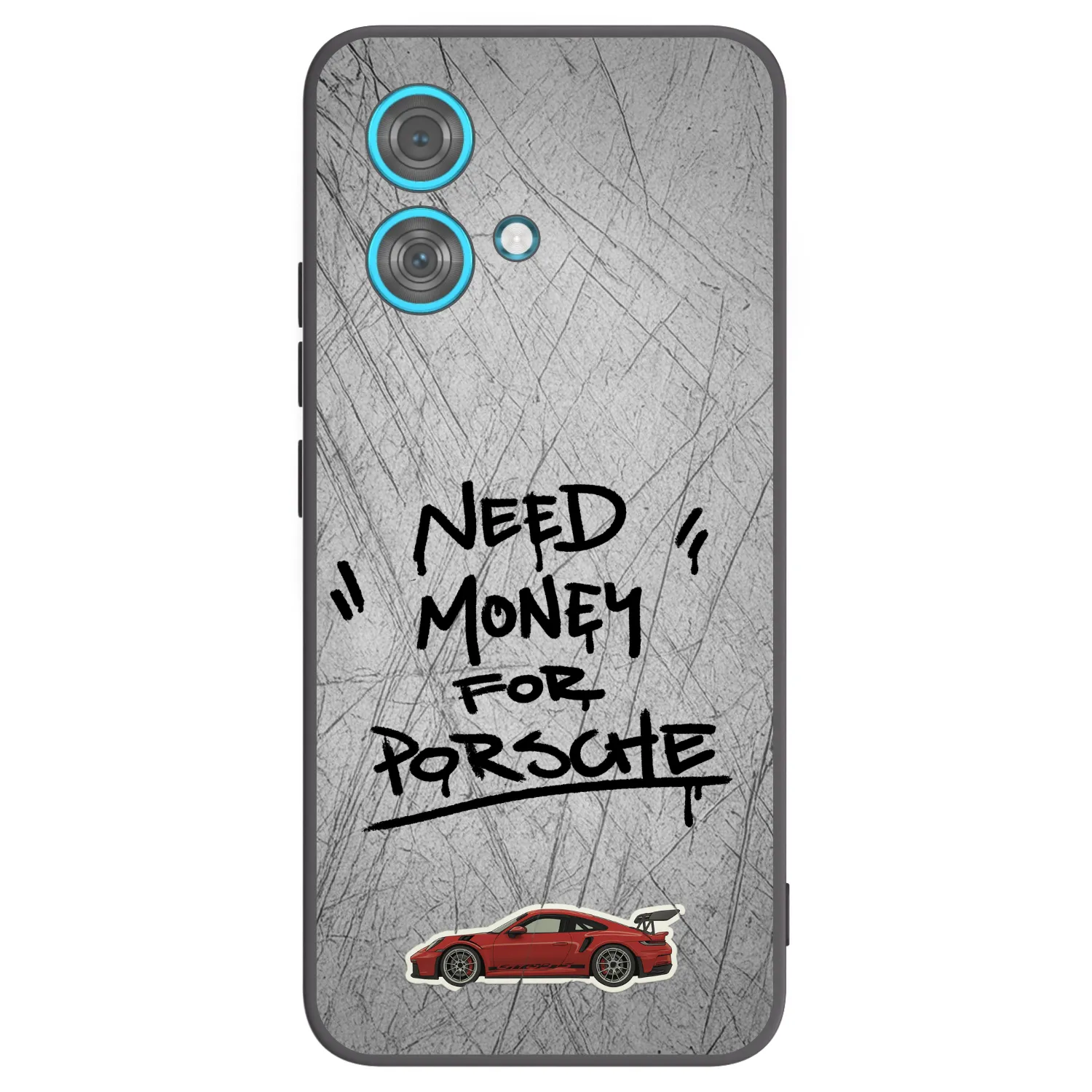 Picasee silikonski črni ovitek za Motorola Edge 40 Neo - Grey Drift
