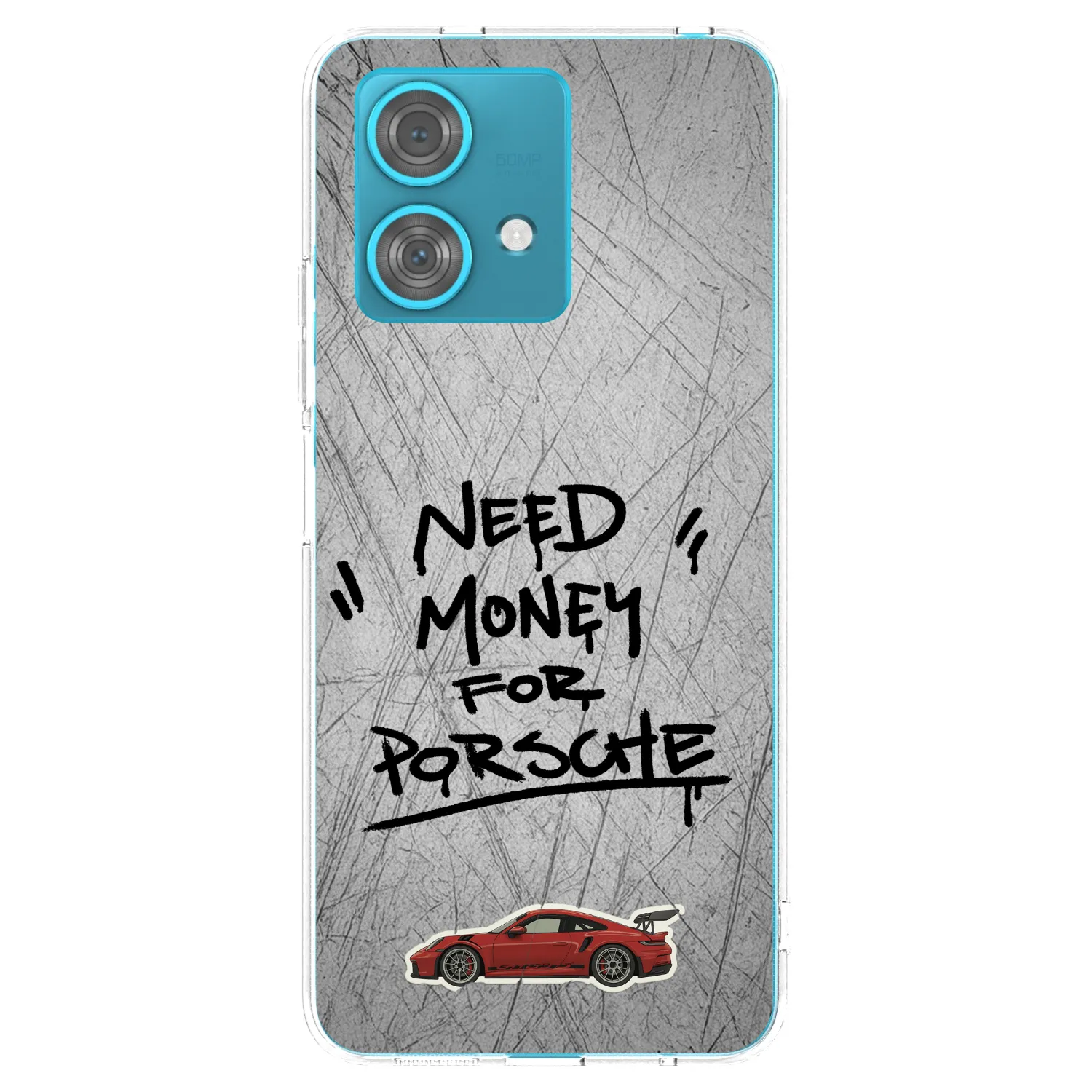 Picasee silikonski prozorni ovitek za Motorola Edge 40 Neo - Grey Drift