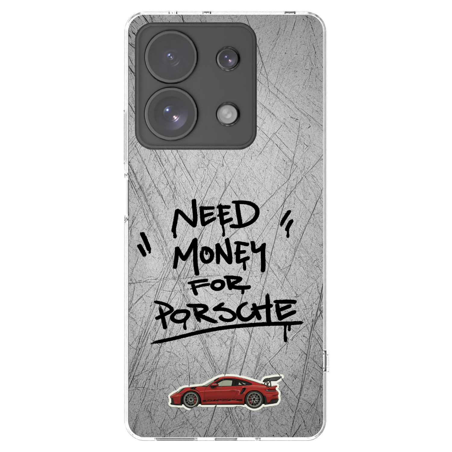 Picasee silikonski prozorni ovitek za Xiaomi Redmi Note 13 Pro 4G - Grey Drift