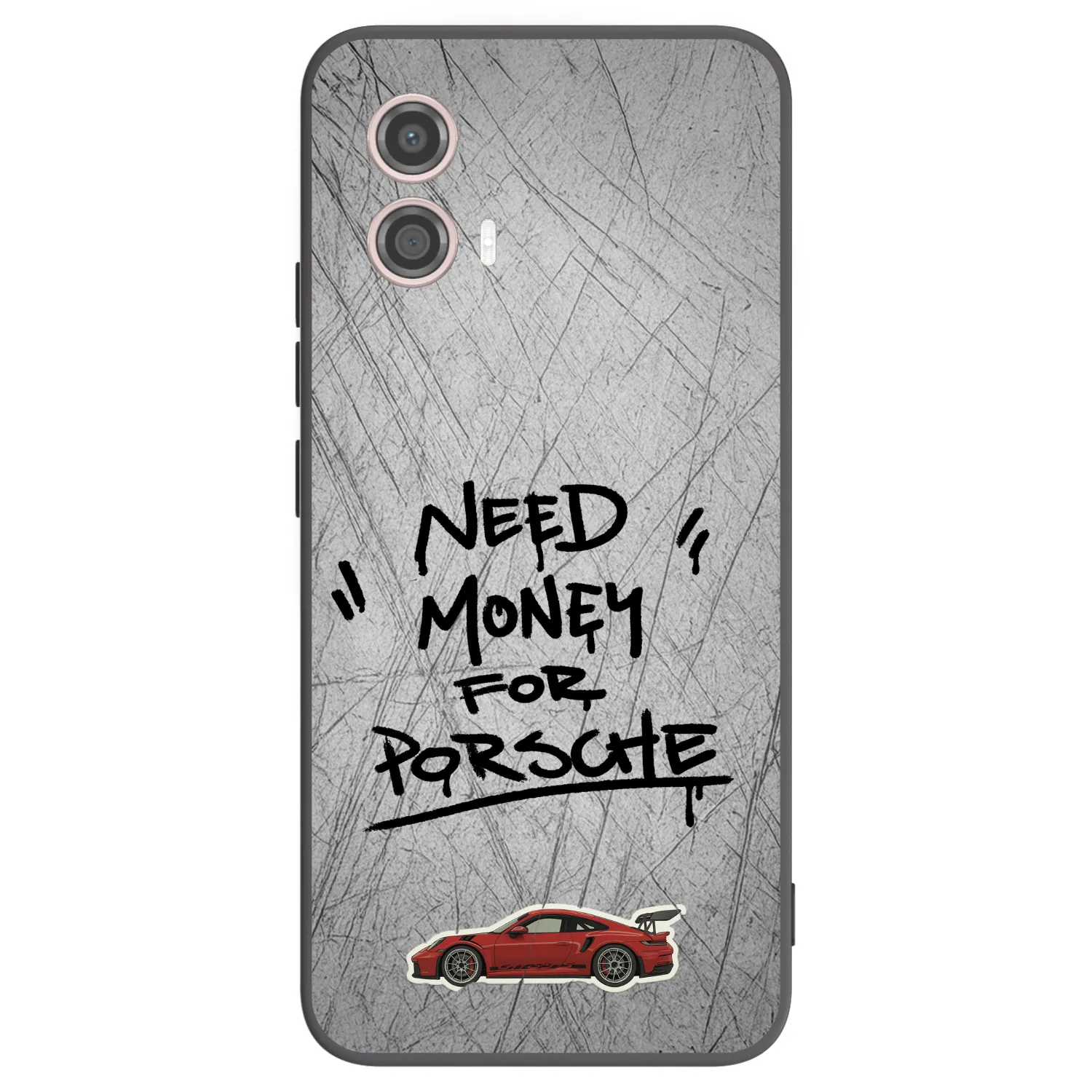 Picasee silikonski črni ovitek za Motorola Moto G53 5G - Grey Drift