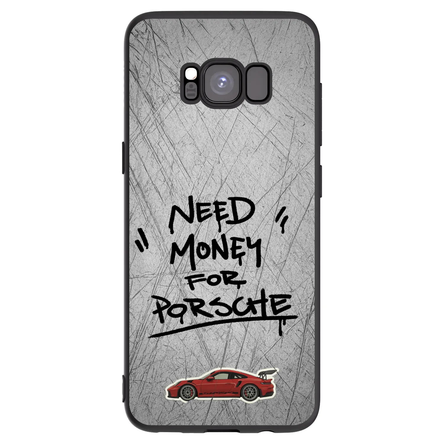 Picasee silikonski črni ovitek za Samsung Galaxy S8 G950F - Grey Drift